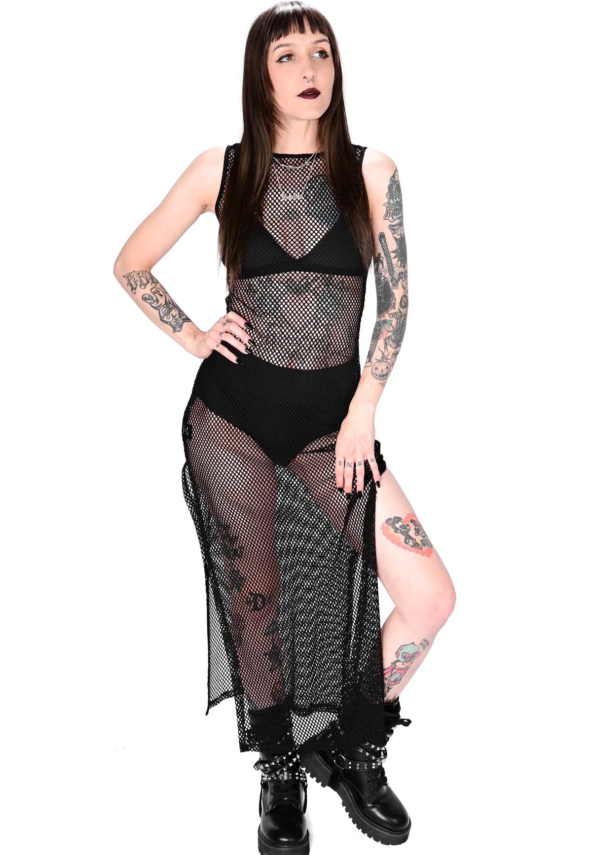 Foxblood - Reversible Fishnet - Dress Extremely Cheap Online