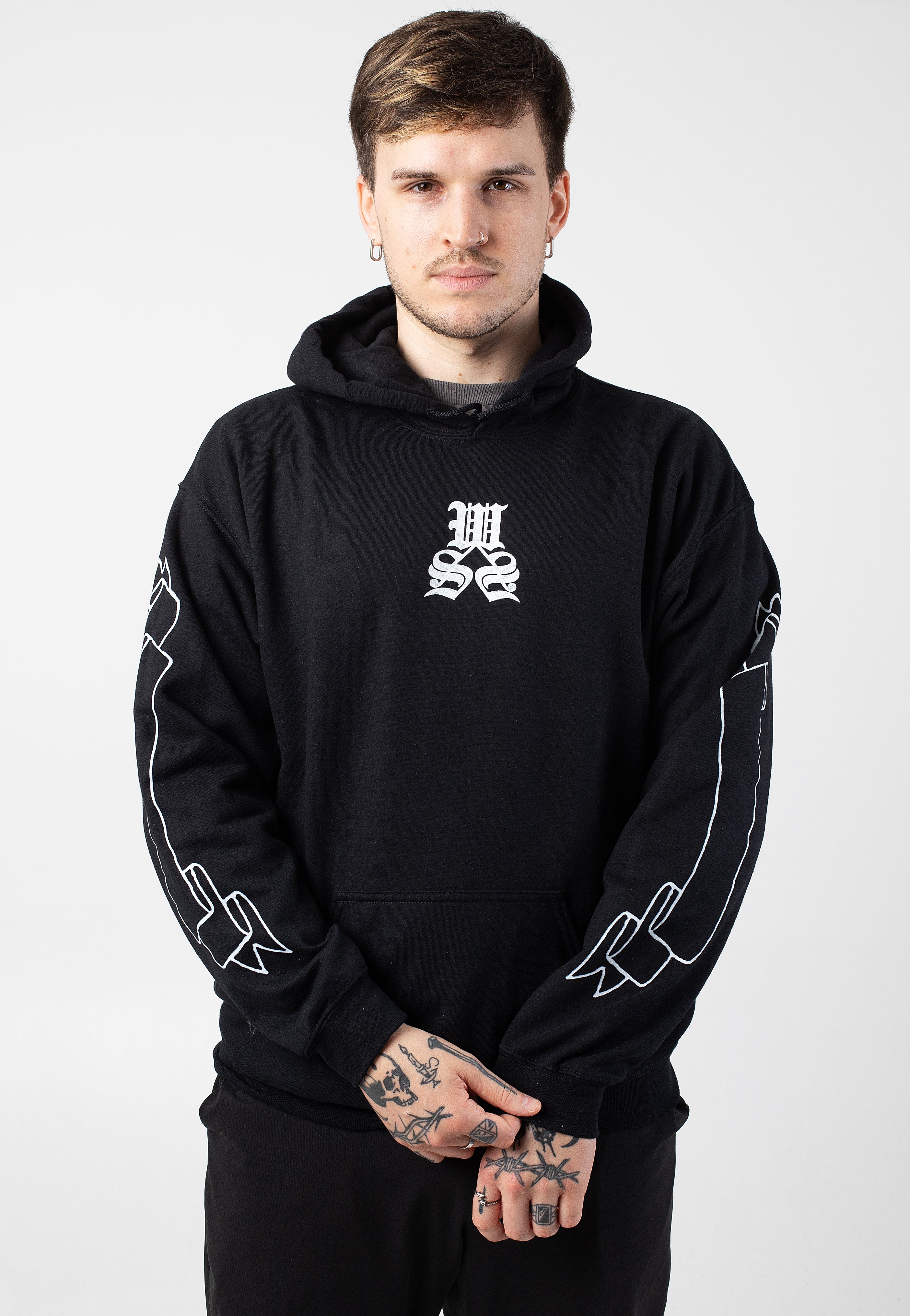 While She Sleeps - Banner - Hoodie Buy Cheap Recommend