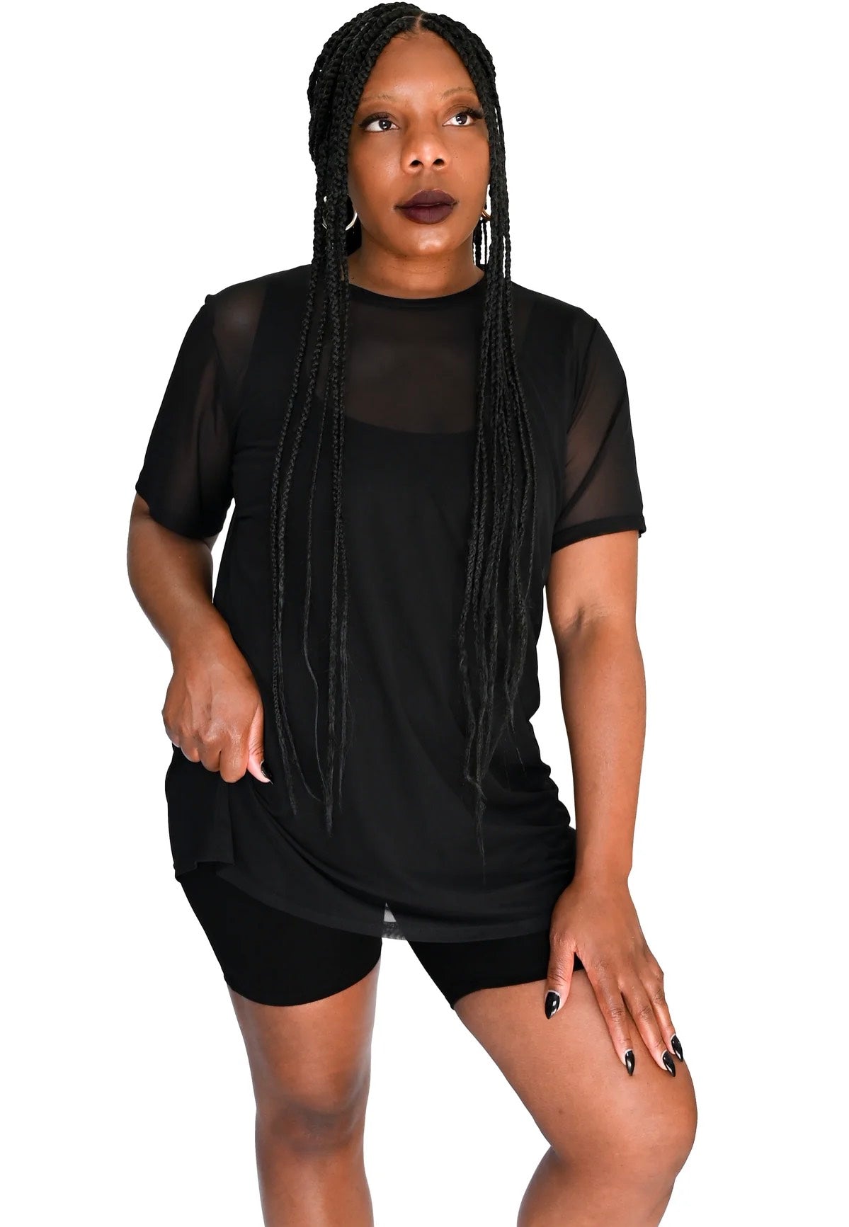 Foxblood - Oversized Mesh Black - Top Sale 100% Original