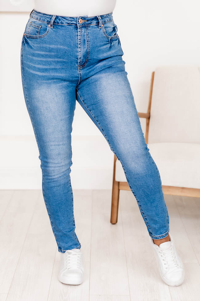 Blaire Medium Wash Ultra High Rise Skinny Jeans FINAL SALE Discount Codes Really Cheap