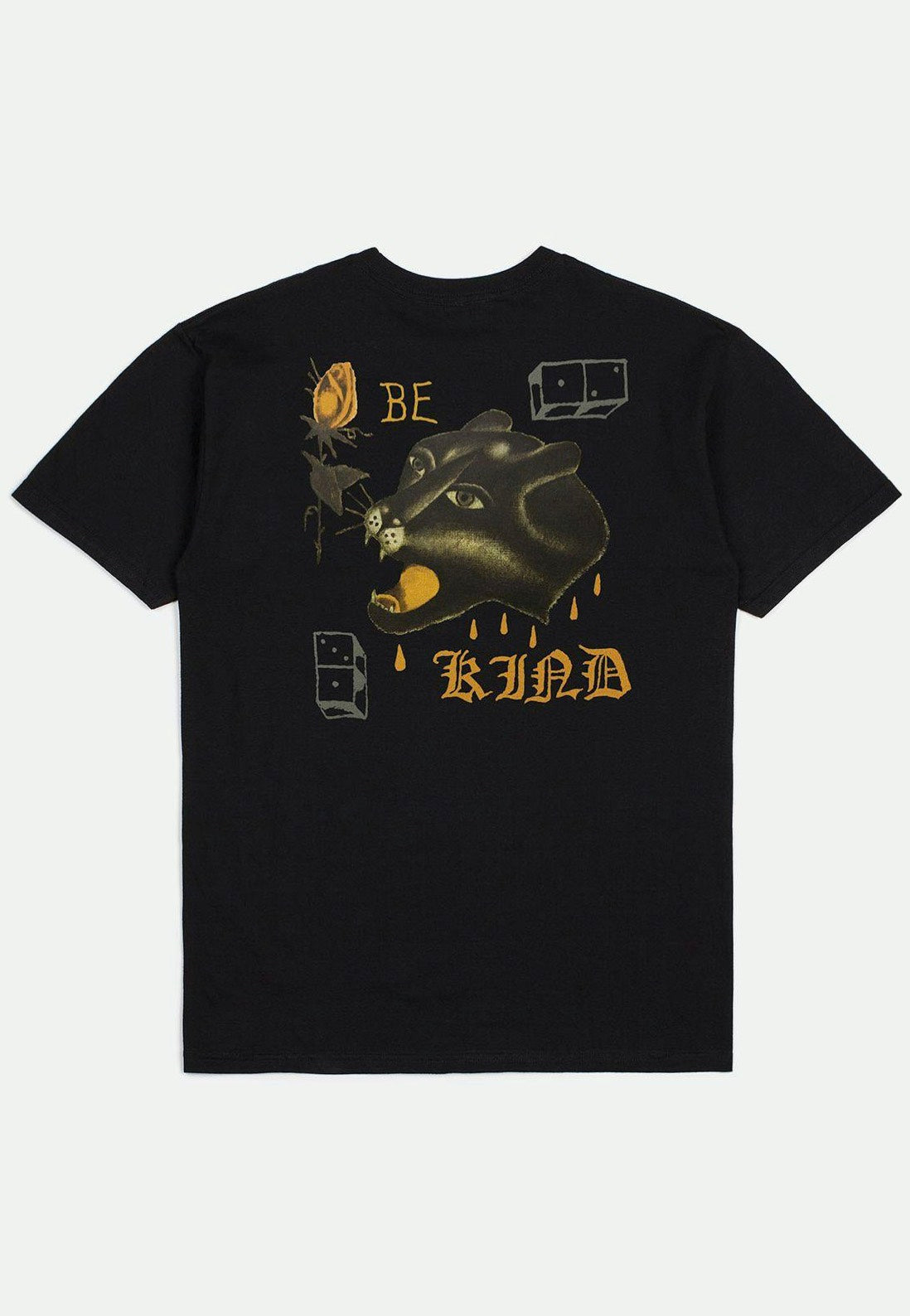 Brixton - Be Kind Black - T-Shirt Free Shipping Cheap