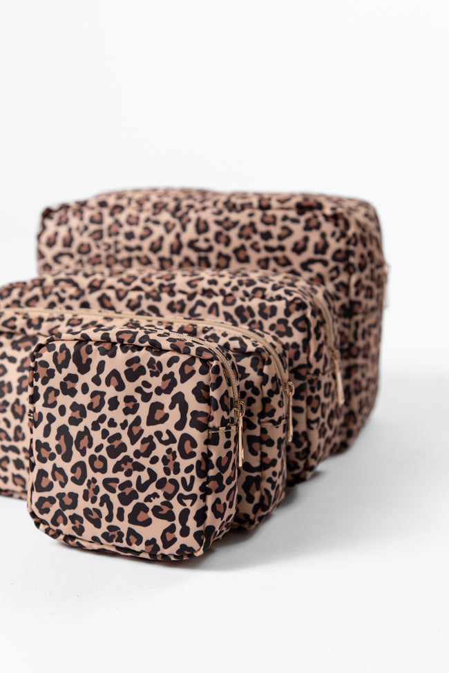 Leopard Travel Pouch Set Discount Cost