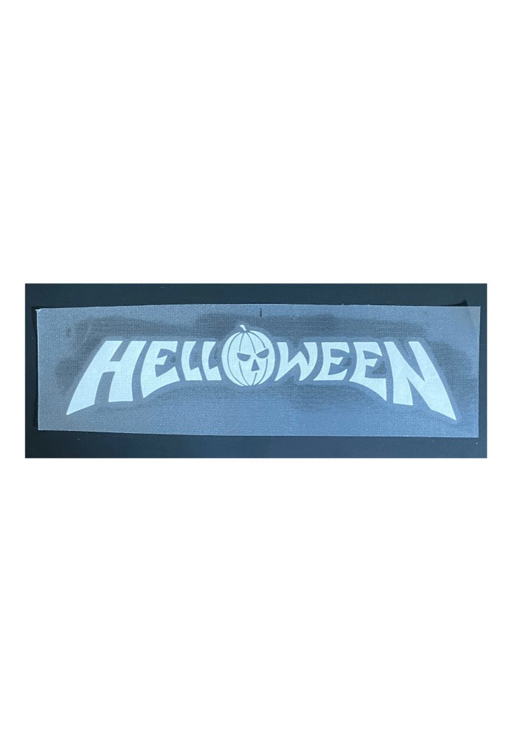 Helloween - Classic Logo White - Sticker Clearance Footaction