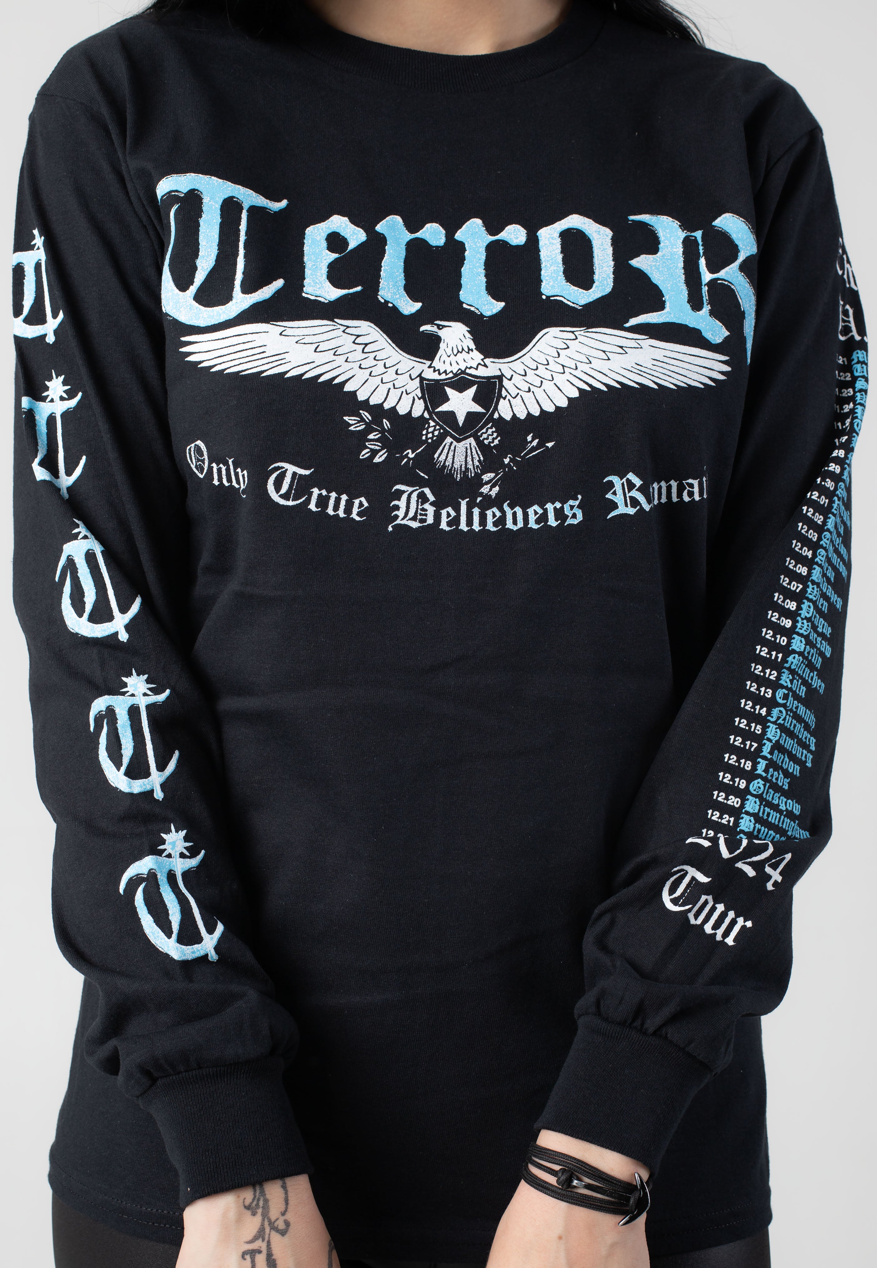 Terror - True Believers Tour 2024 - Longsleeve For Sale Wholesale Pice