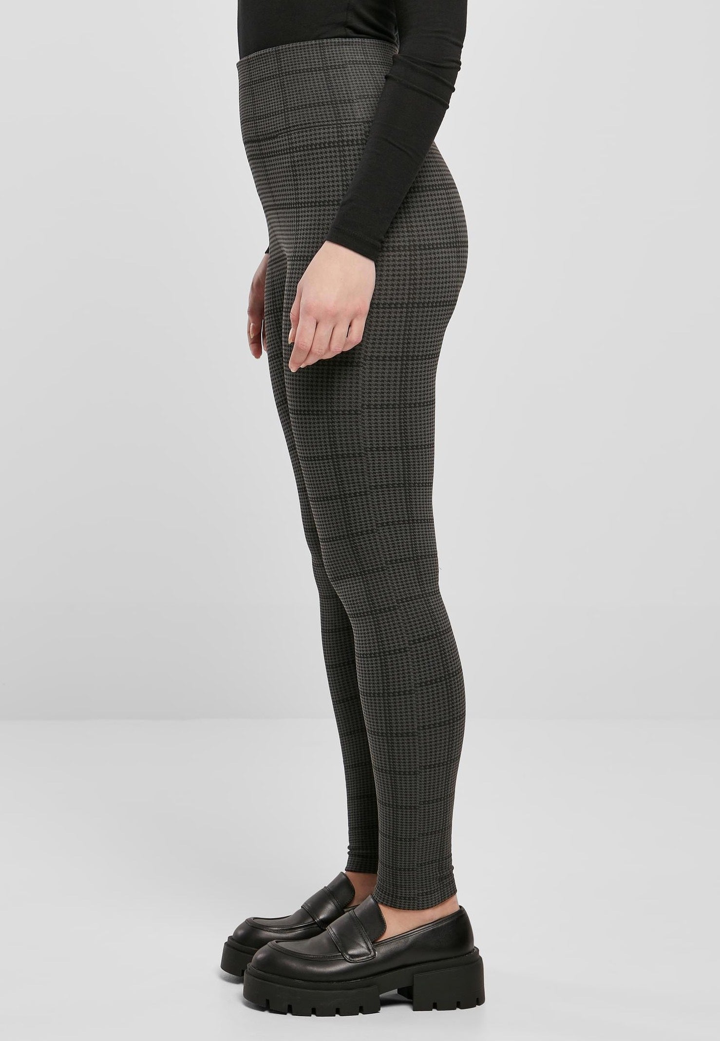 Urban Classics - Ladies Seamless Heritage Aspaltsquardcheck - Leggings Latest Collections For Sale