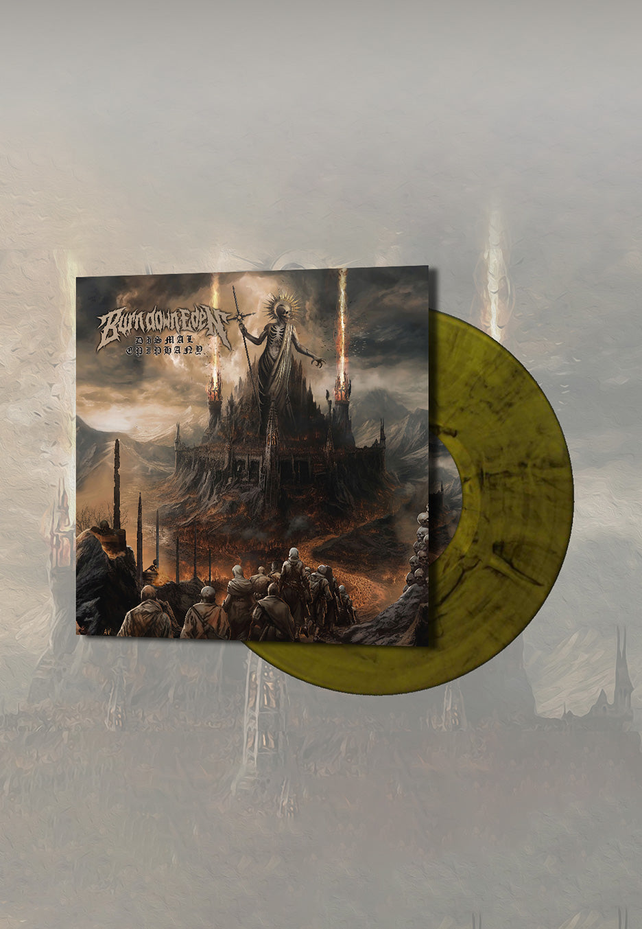 Burn Down Eden - Dismal Epiphany Ltd. Yellow - Marbled Vinyl Get Authentic Sale Online