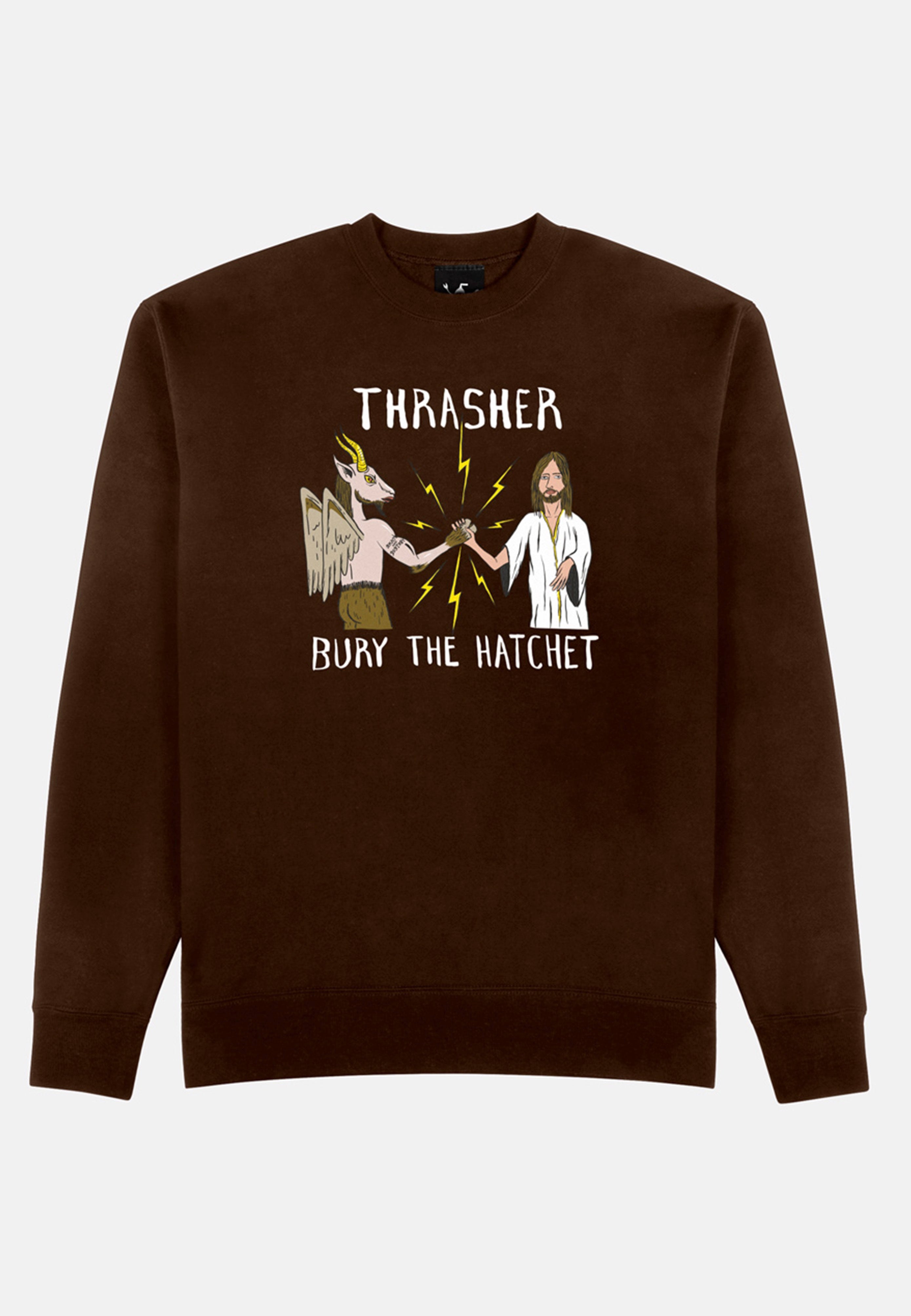 Thrasher x Toy Machine - B.T.H. Dark Chocolate - Sweater Recommend