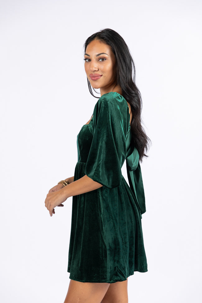 Evergreen Beauty Velvet Dress FINAL SALE Amazing Pice