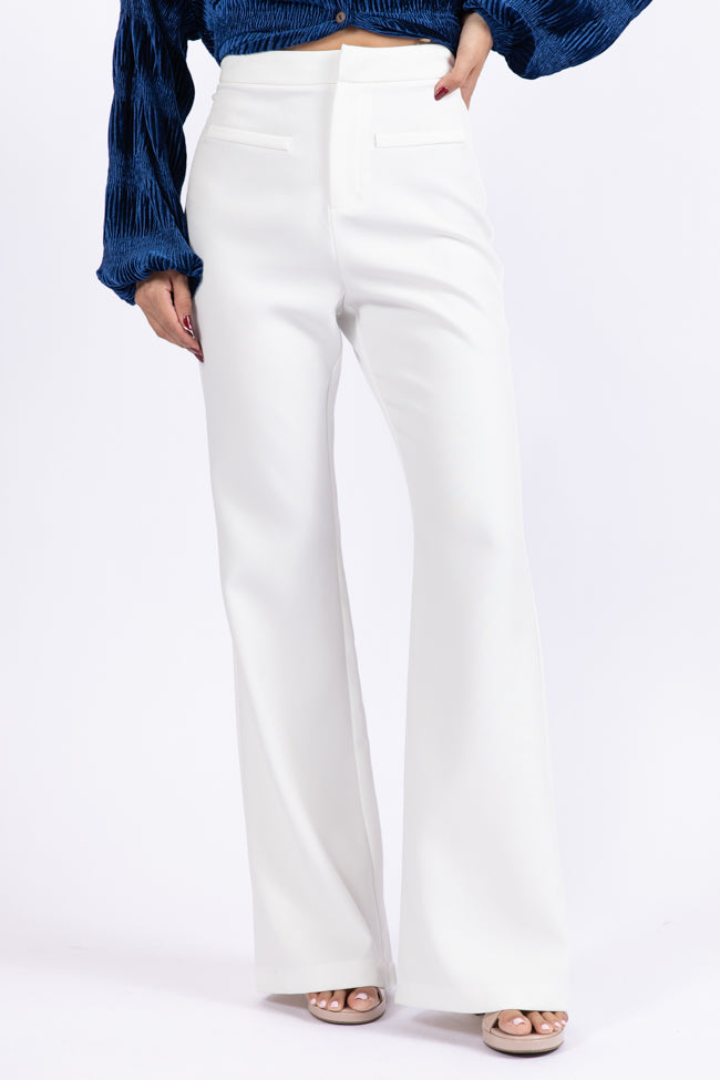 Beyond Romance White Flare Trousers FINAL SALE Cheap Sale Online