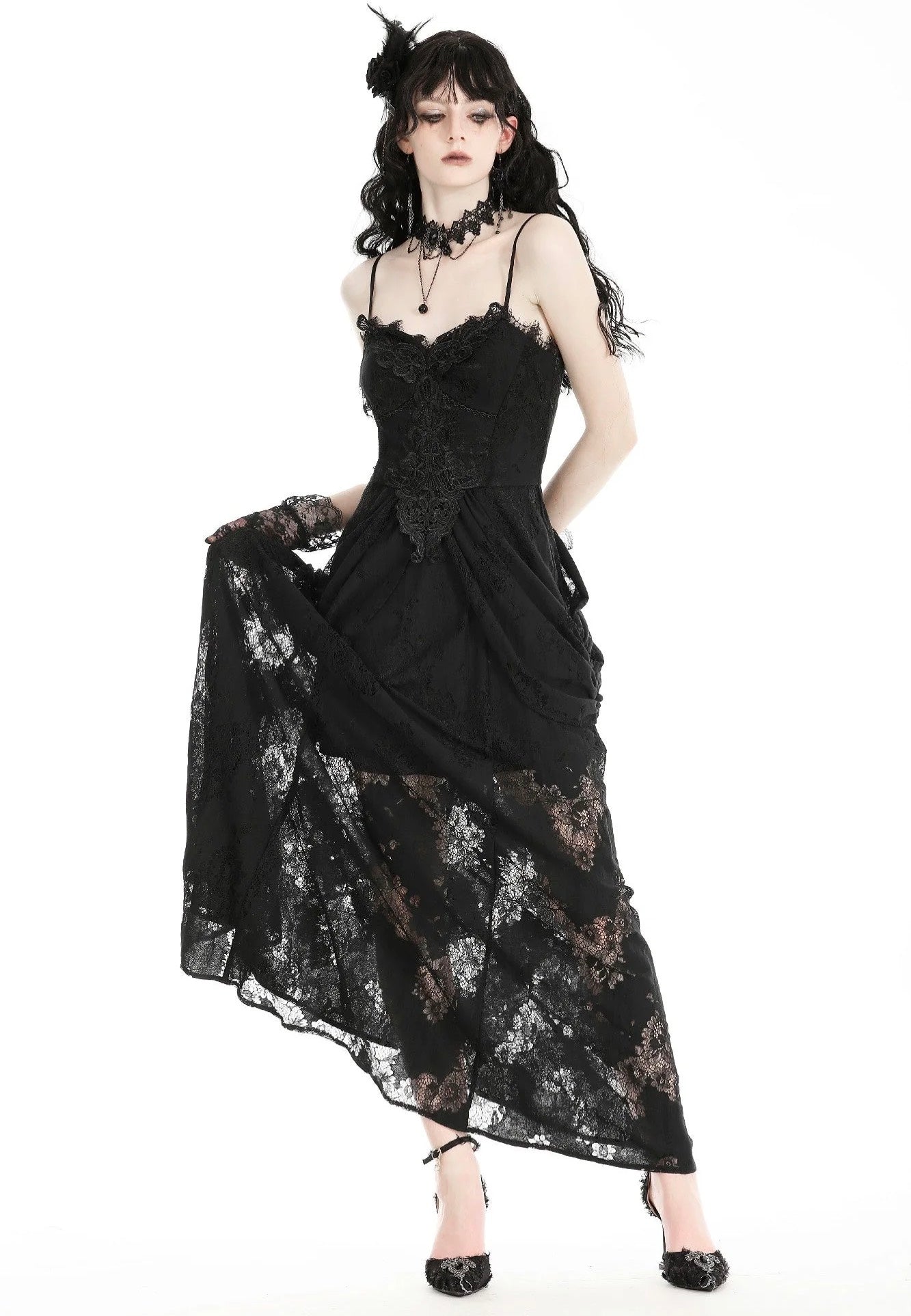 Dark In Love - Gothic Elegant Lace Black - Dress Cheap Sale Now