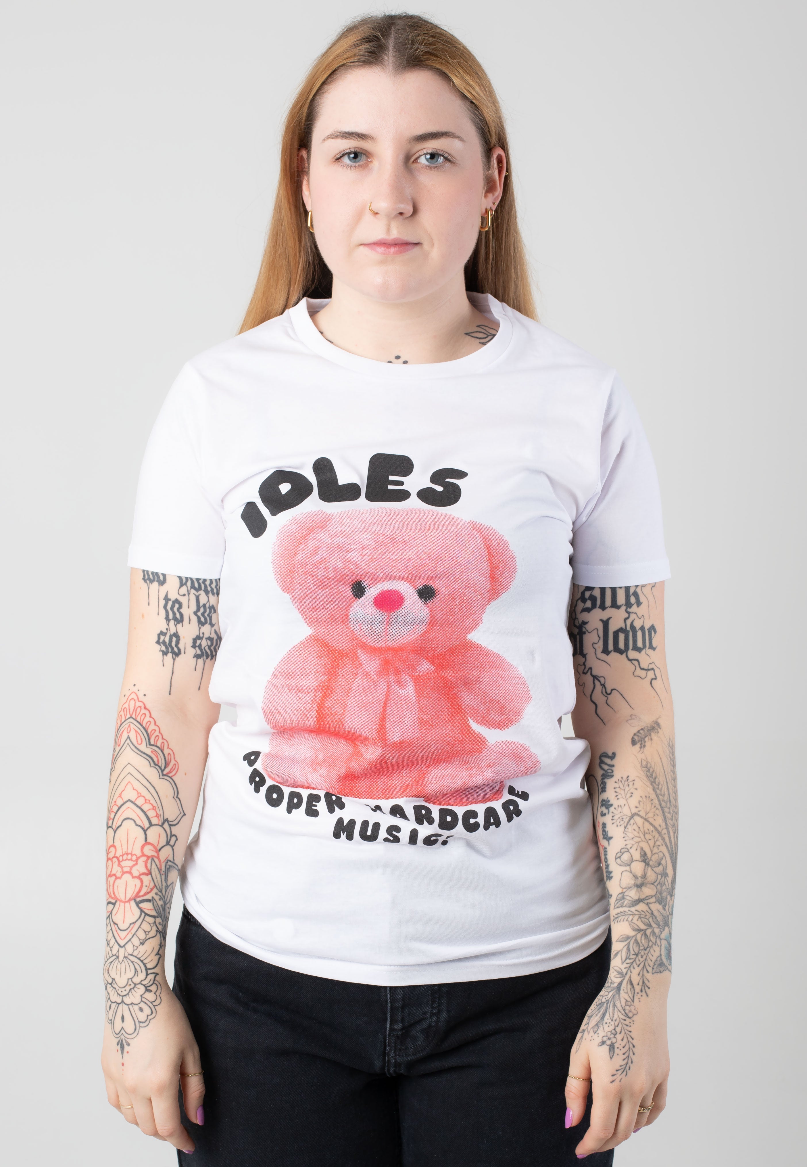 IDLES - Proper Hardcore White - T-Shirt Huge Surprise