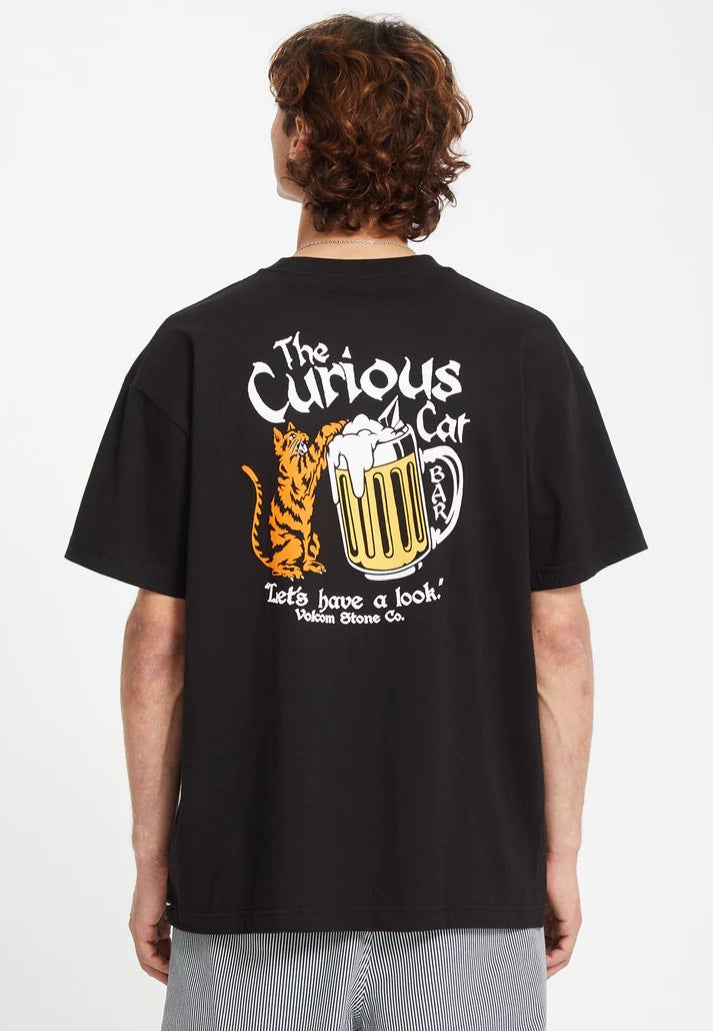 Volcom - Curious Cat Black - T-Shirt Ebay Online