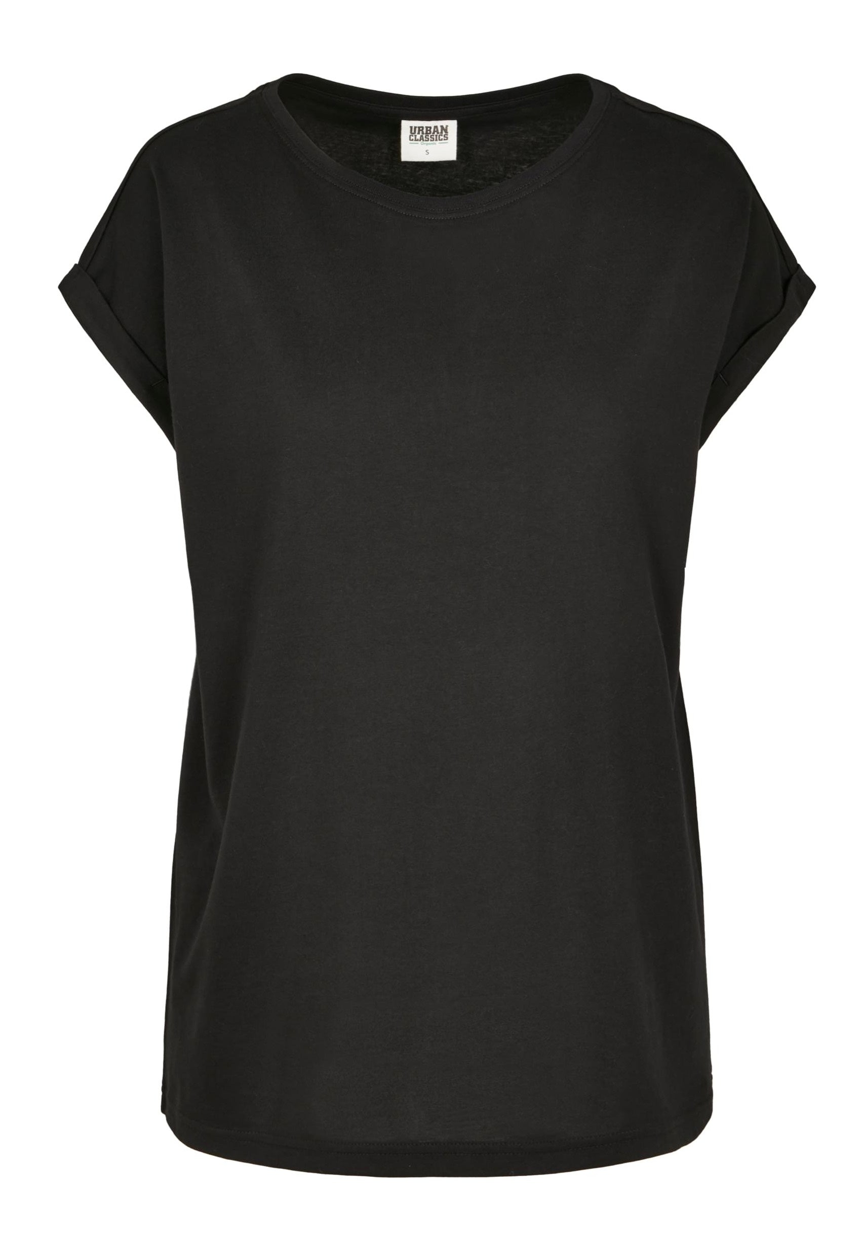 Urban Classics - Organic Extended Shoulder Black - Girly Sale Pre Order