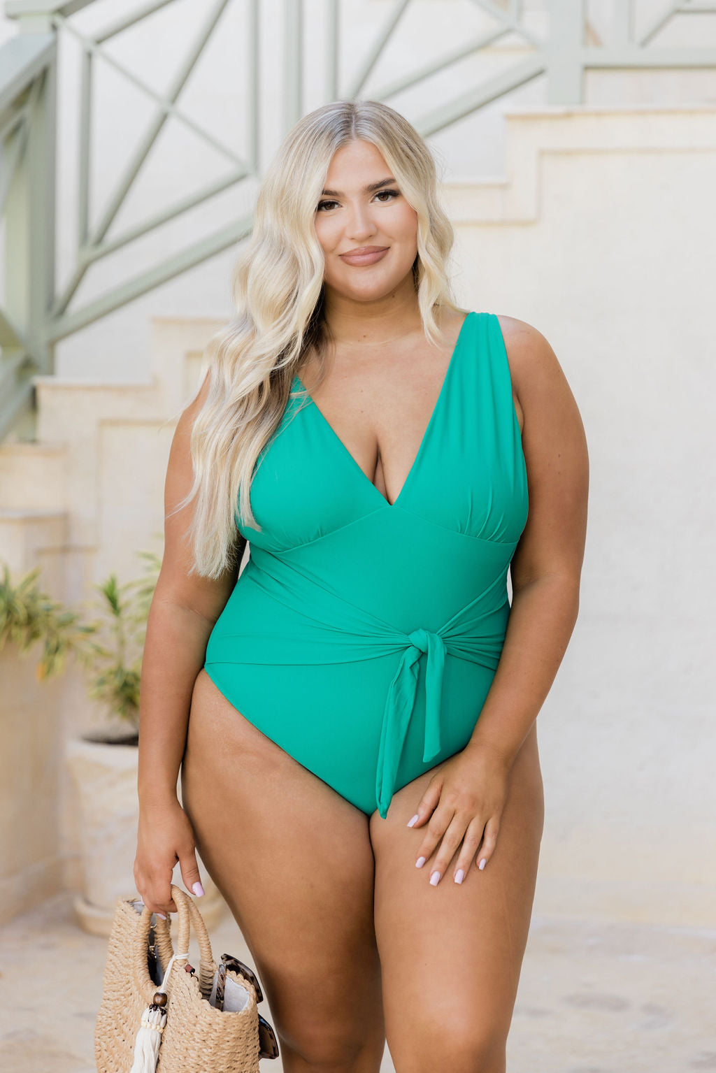 Day At The Pool Emerald Green One Piece Swimsuit FINAL SALE Get Authentic Sale Online