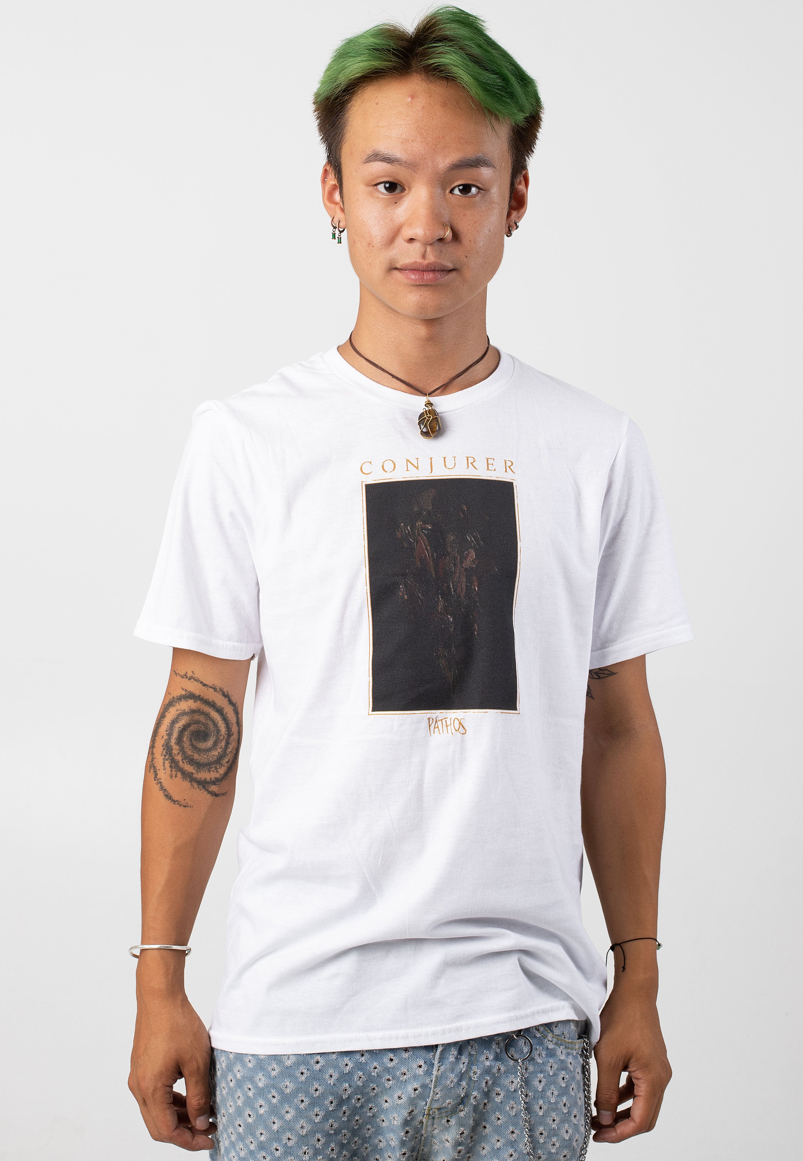 Conjurer - Páthos White - T-Shirt Tumblr Cheap Pice