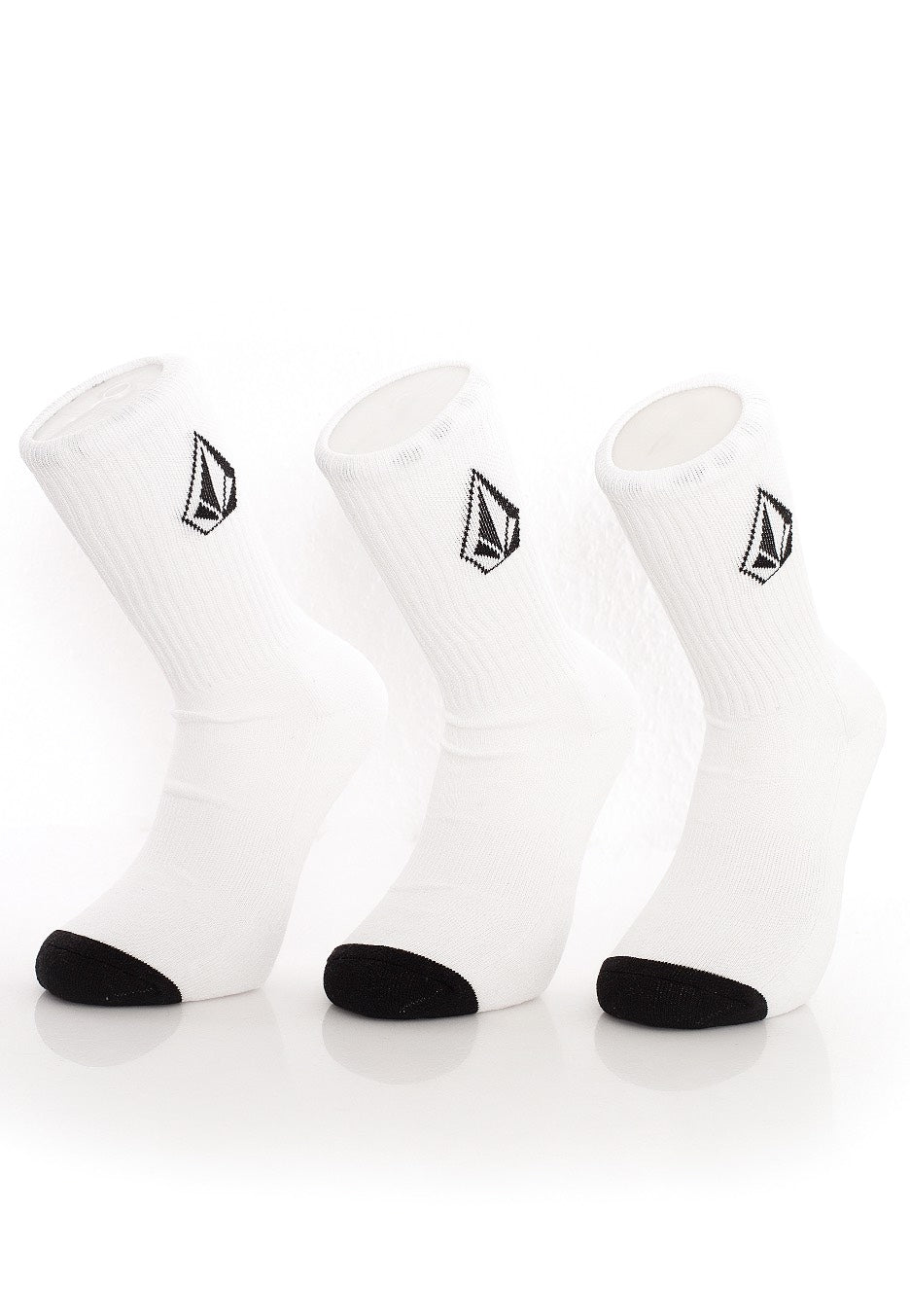 Volcom - Full Stone 3 Pack White - Socks Outlet Discount Authentic