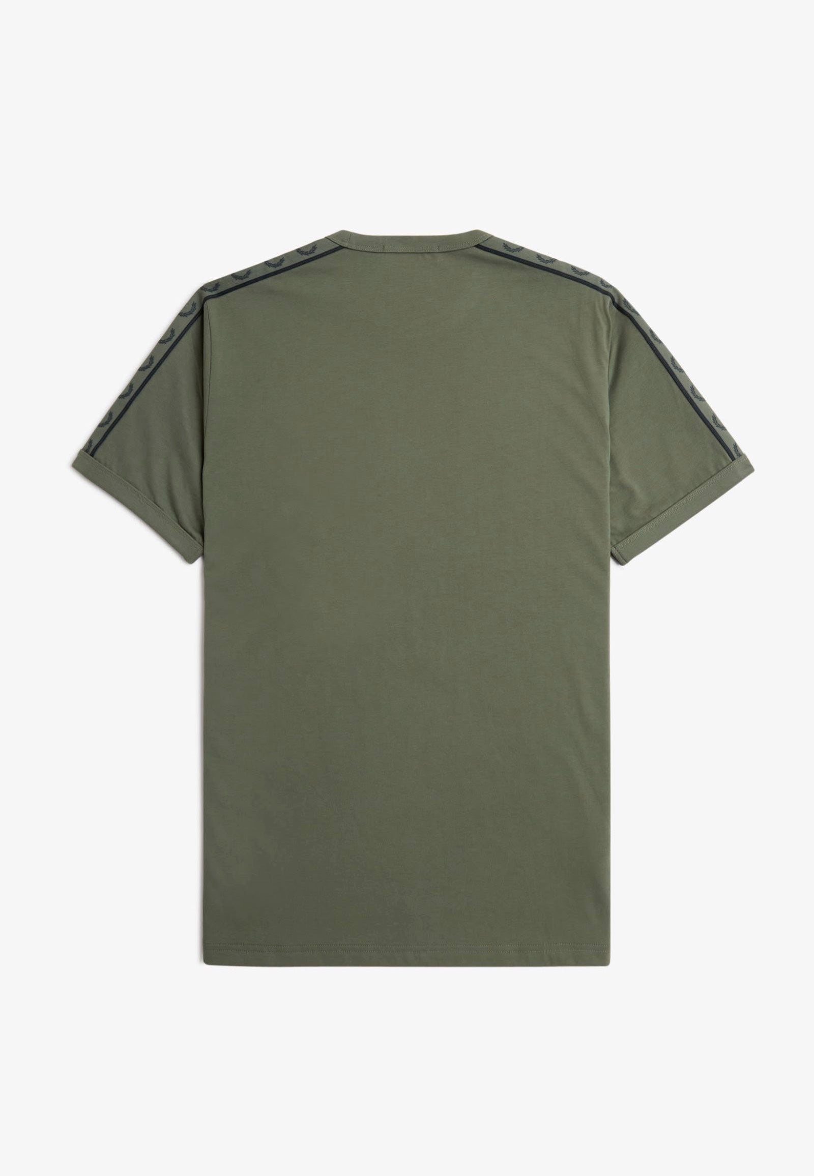 Fred Perry - Contrast Tape Ringer Laurel Wreath Green/Night Green - T-Shirt Outlet Clearance