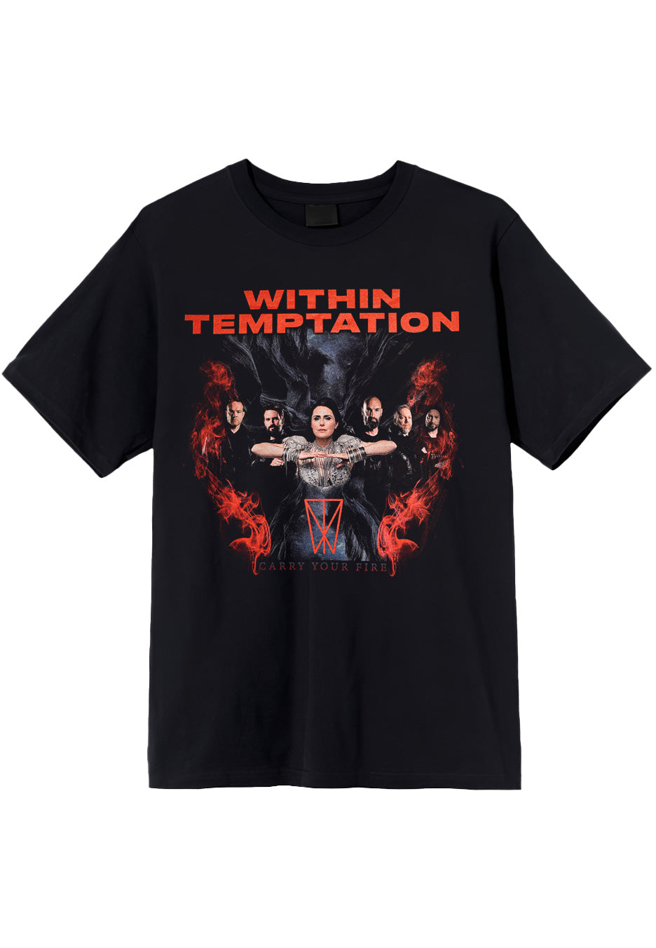 Within Temptation - Carry Fire Tour 2022 - T-Shirt Free Shipping Cheap Real