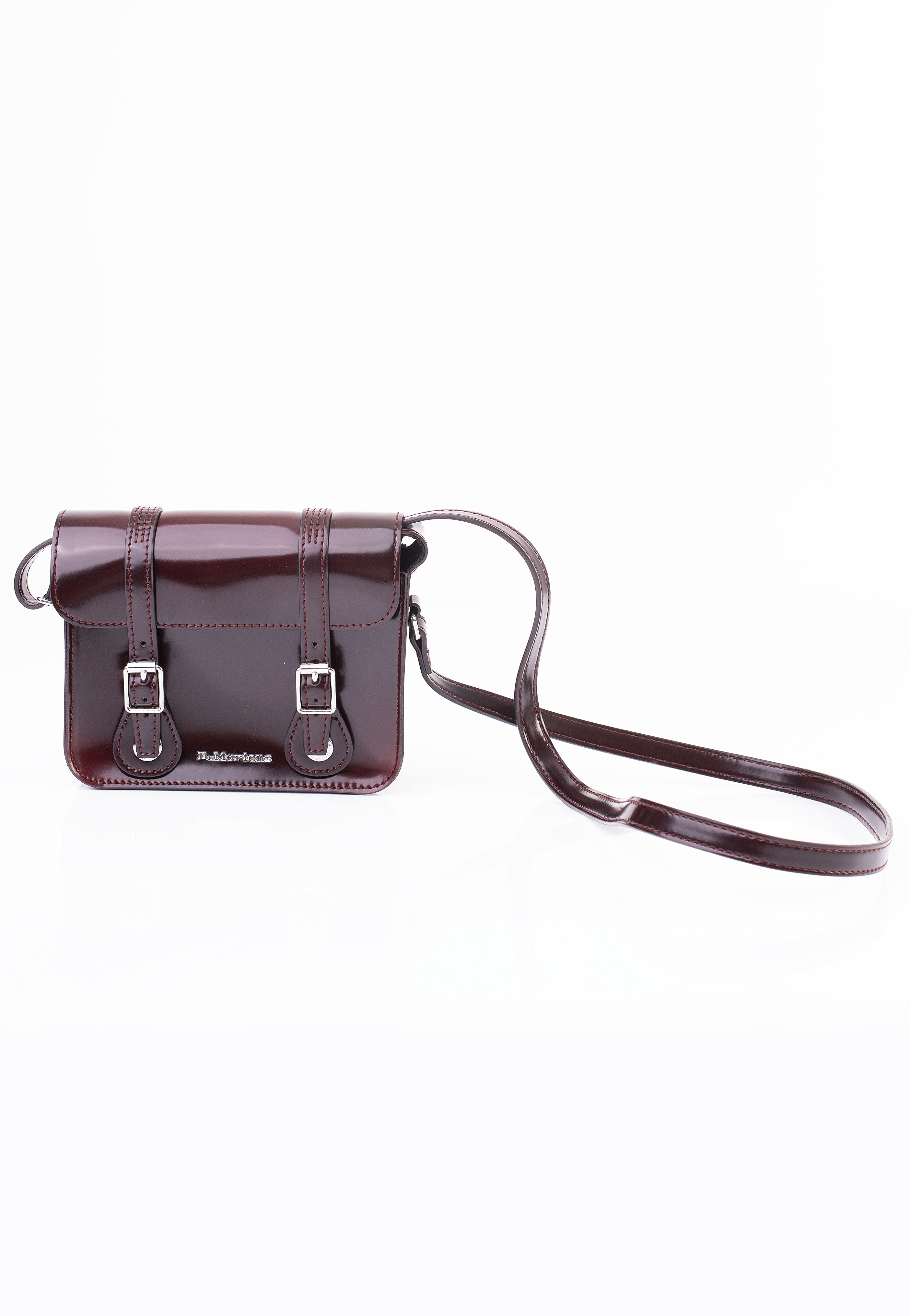 Dr. Martens - 7' Satchel Cherry Red Oxford Rub Off - Bag Marketable Sale Online