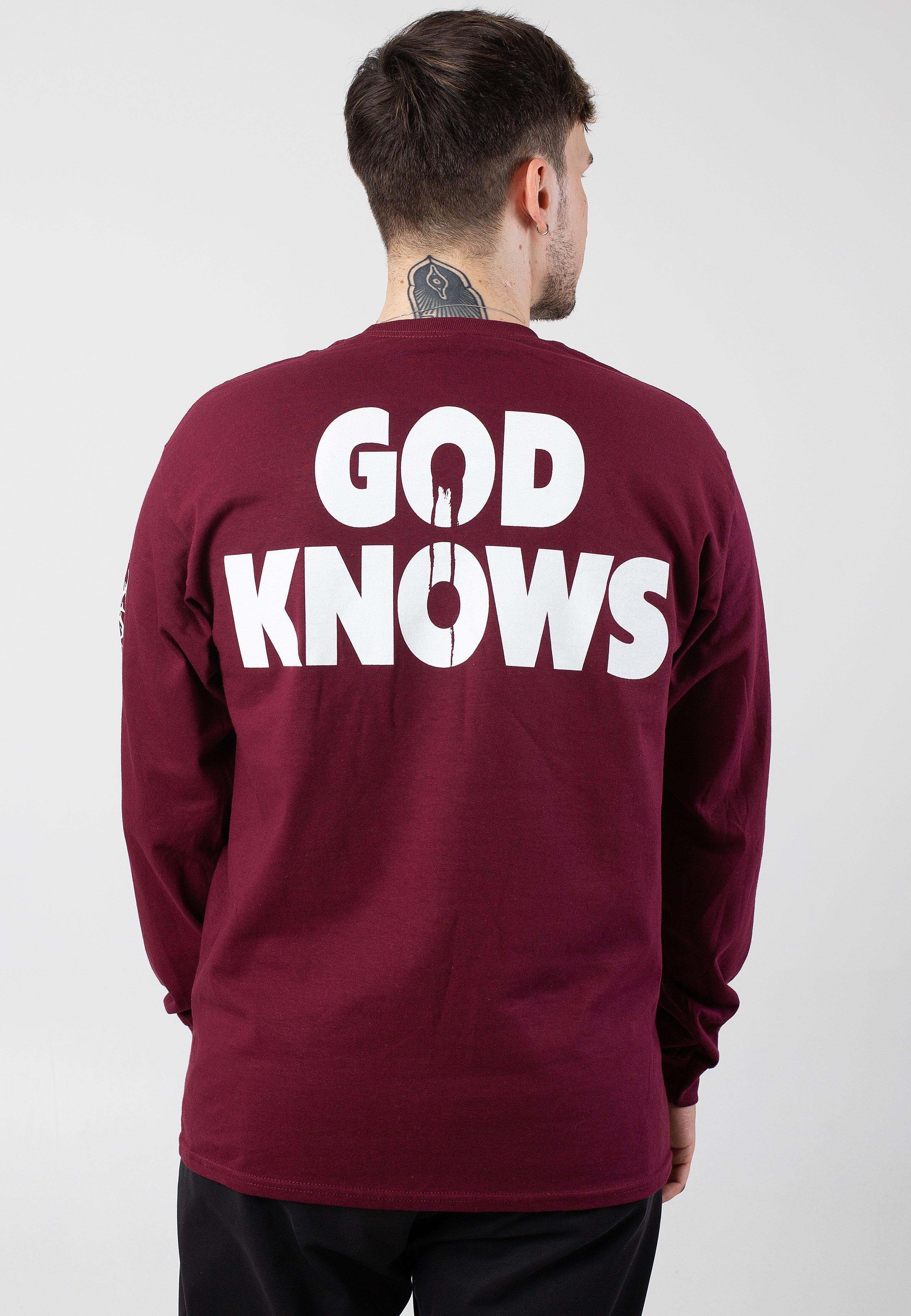 Knocked Loose - God Knows Burgundy - Longsleeve Cheap Sale 100% Original