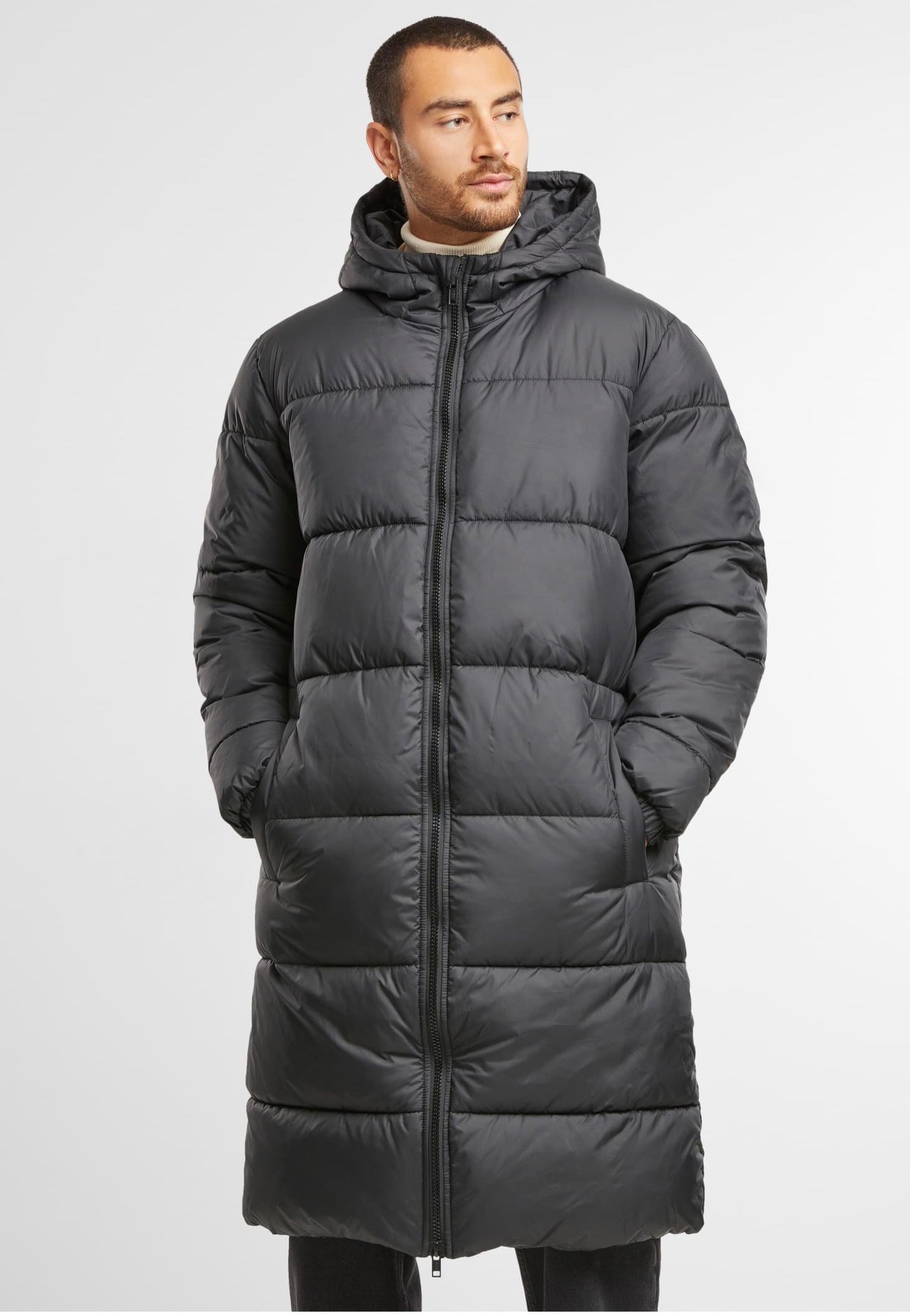 Urban Classics - Long Puffer Black - Jacket Cheap Shop