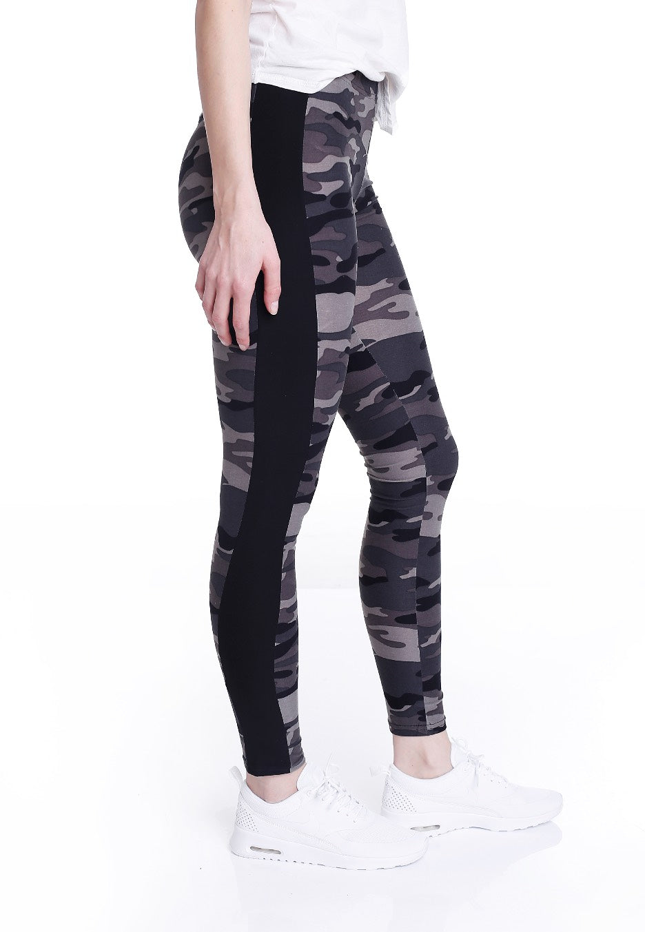 Urban Classics - Camo Stripe Darkcamo/Black - Leggings Shop For Cheap Pice