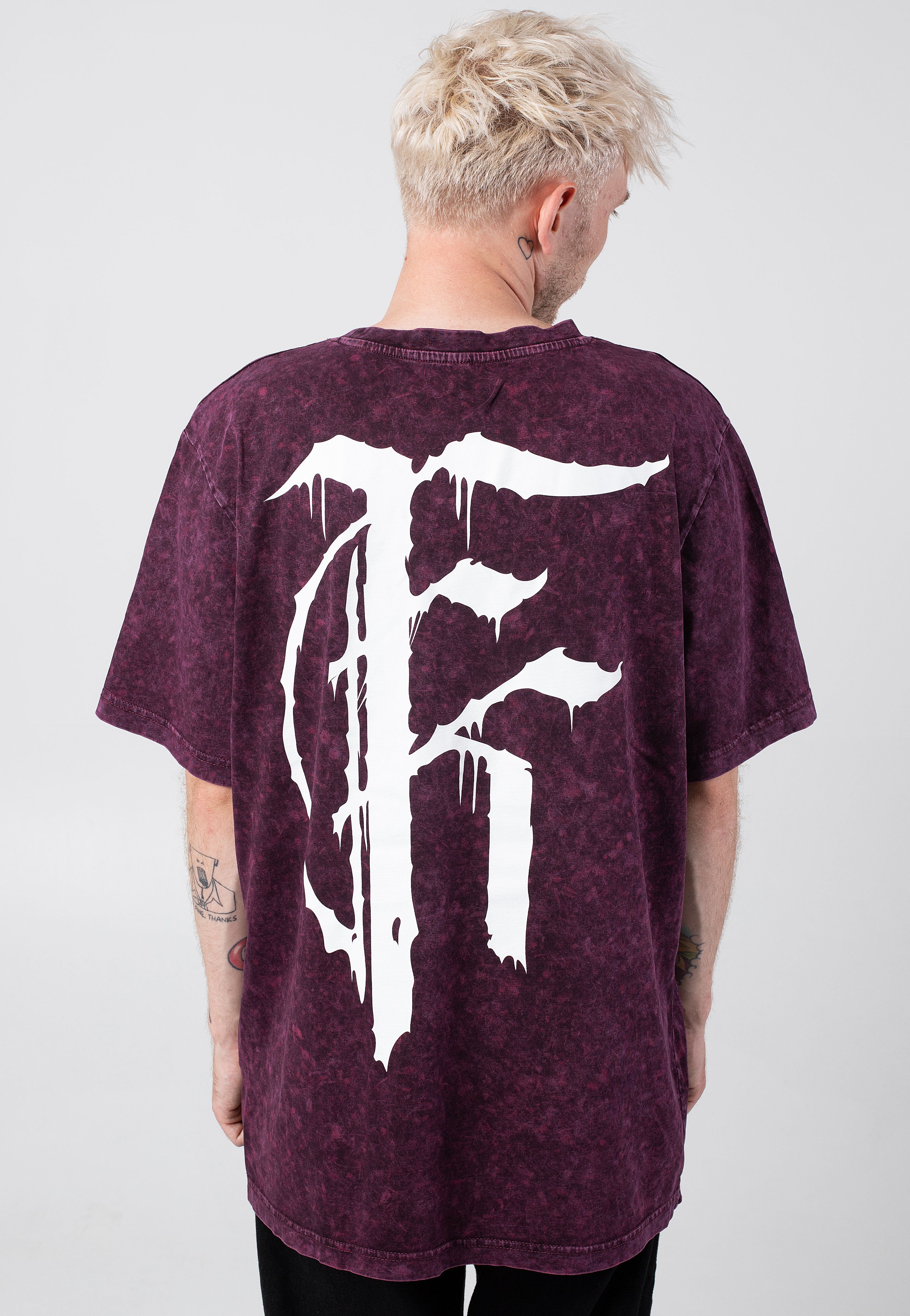 Fit For A King - Deathmetal Berry Black Acid Washed - T-Shirt For Sale Online