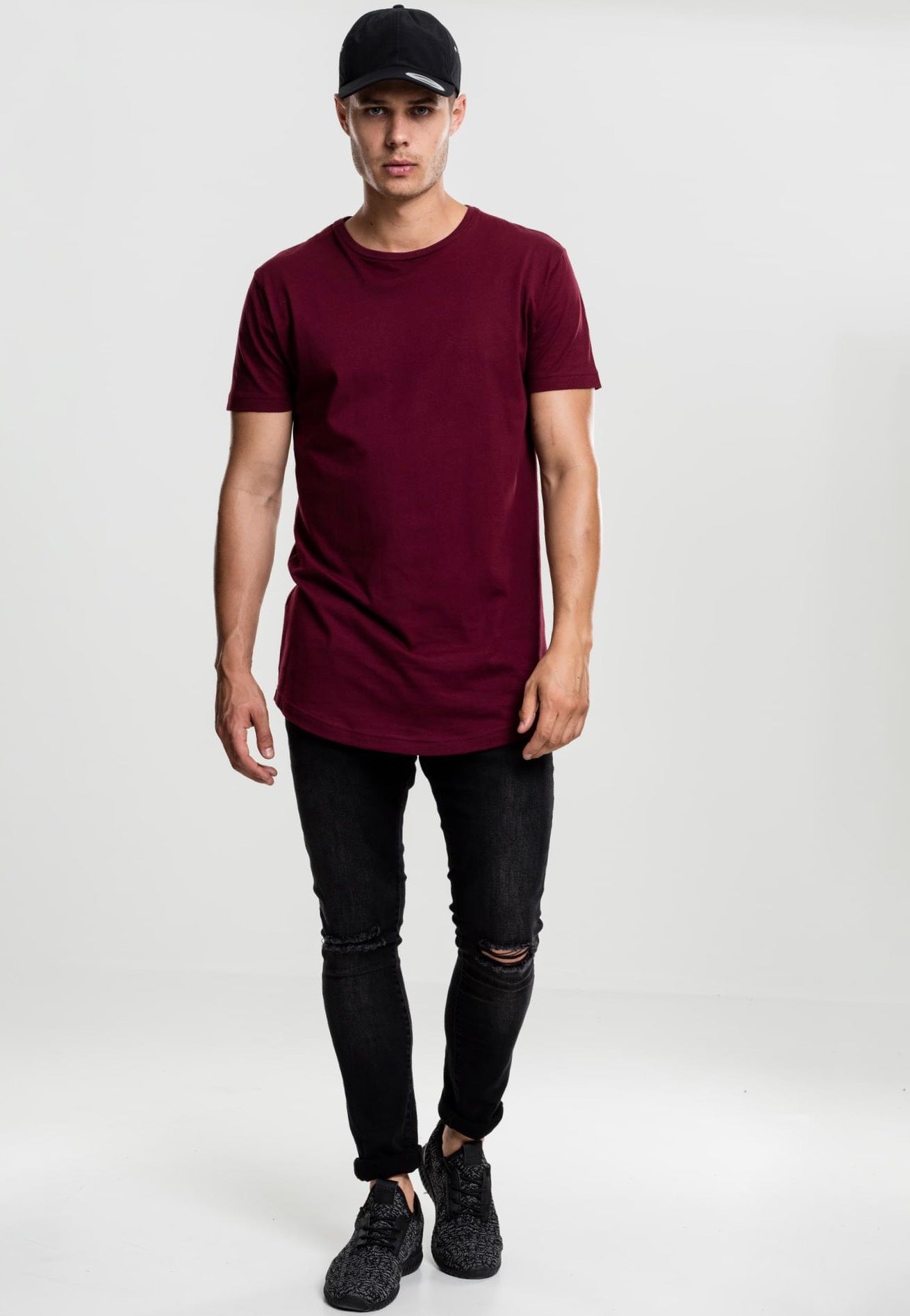 Urban Classics - Shaped Long Port - T-Shirt With Mastercard