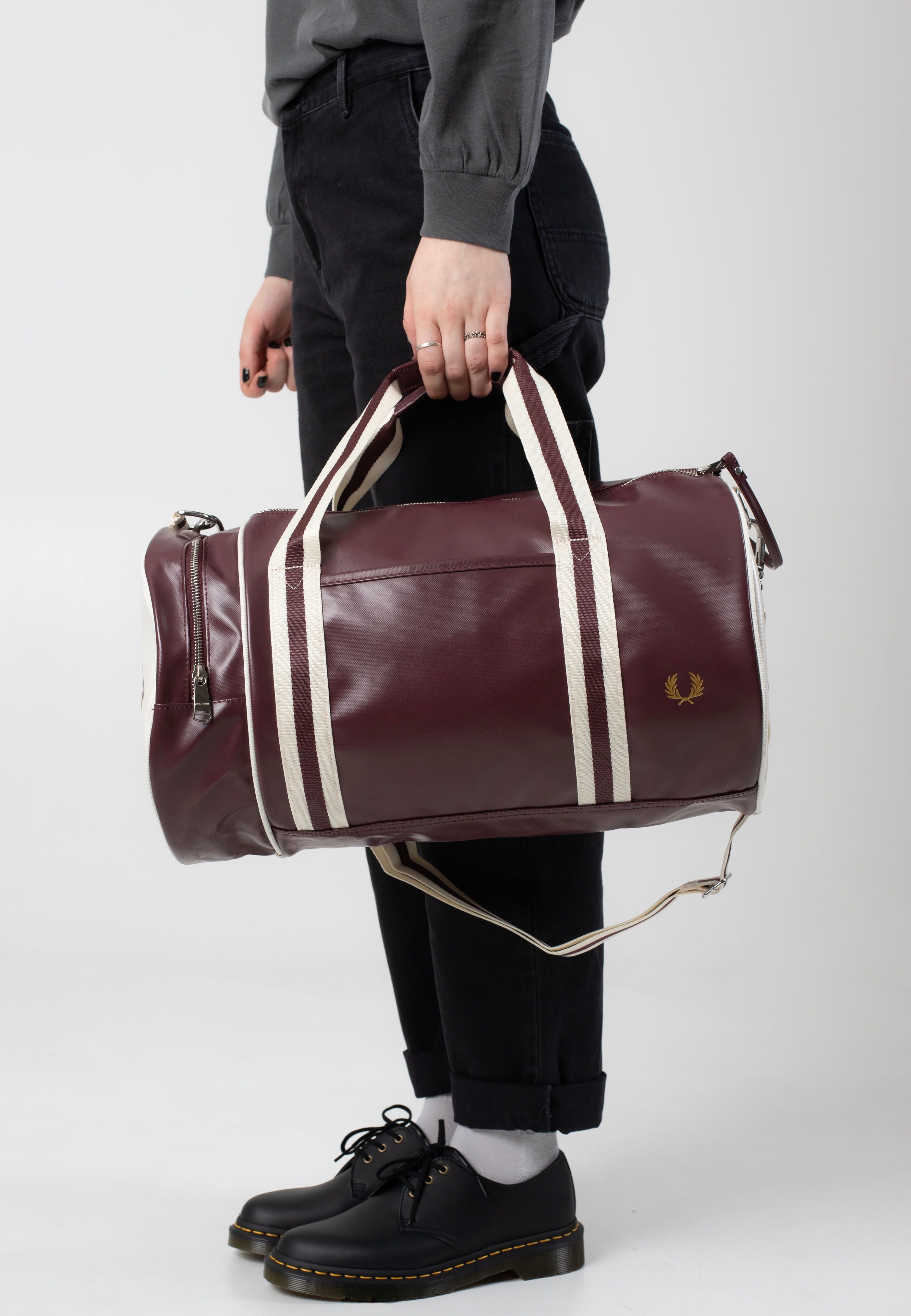 Fred Perry - Classic Barrel Oxblood/Ecru - Dufflebag Cheap