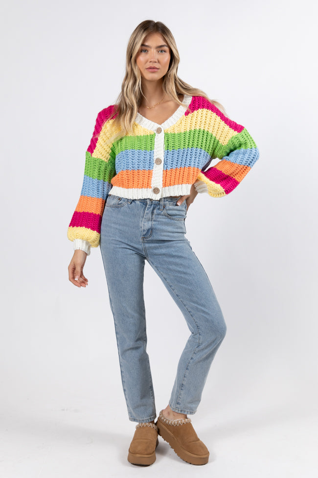 Little Bit More Multi Stripe Cardigan FINAL SALE Best Place Sale Online