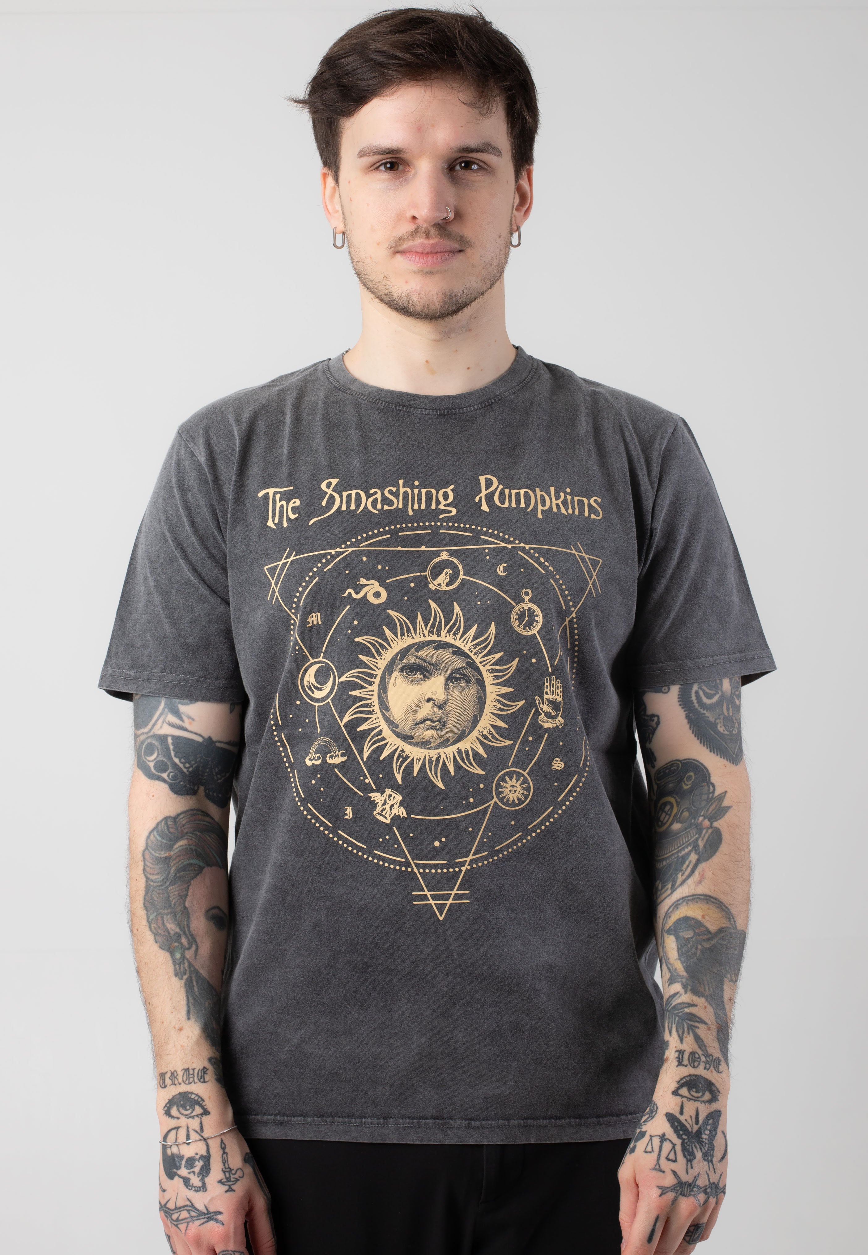 The Smashing Pumpkins - Celestial Sun Stone Wash - T-Shirt Free Shipping Finishline