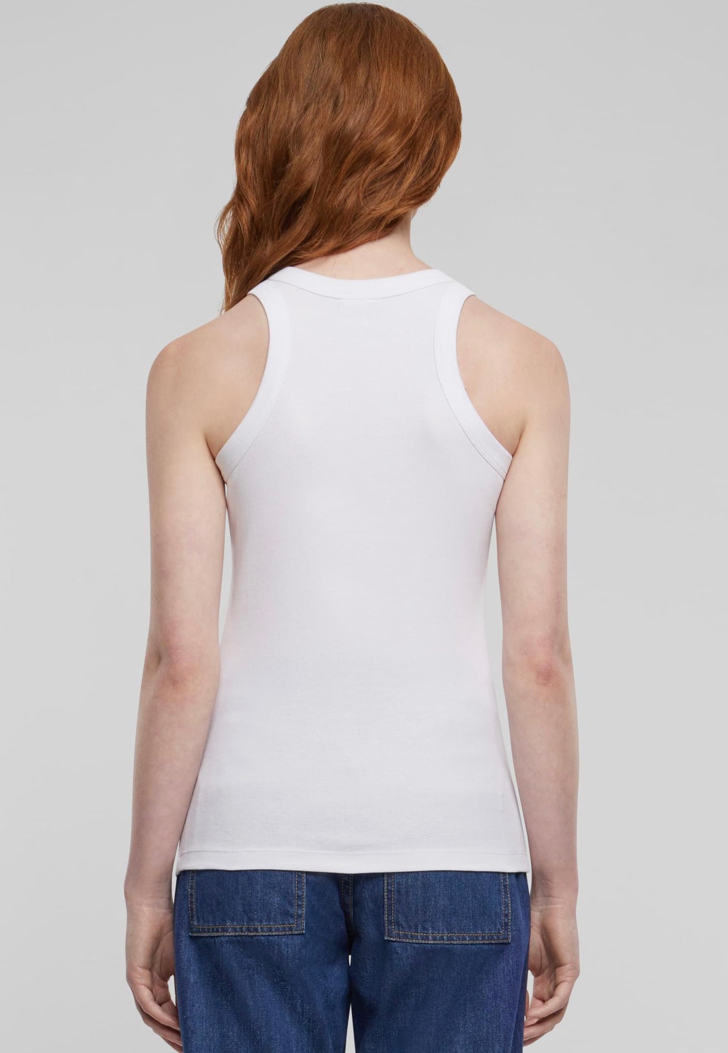 Urban Classics - Ladies Racer Back Rib White - Top Discount Countdown Package