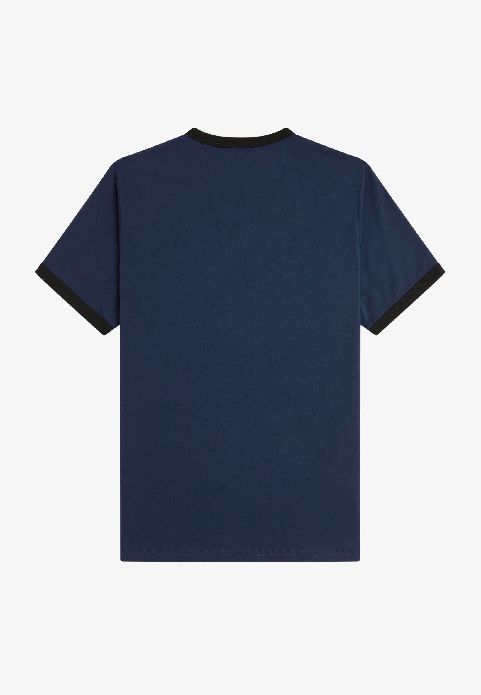 Fred Perry - Ringer Dkcarbon/Black - T-Shirt Clearance 2025