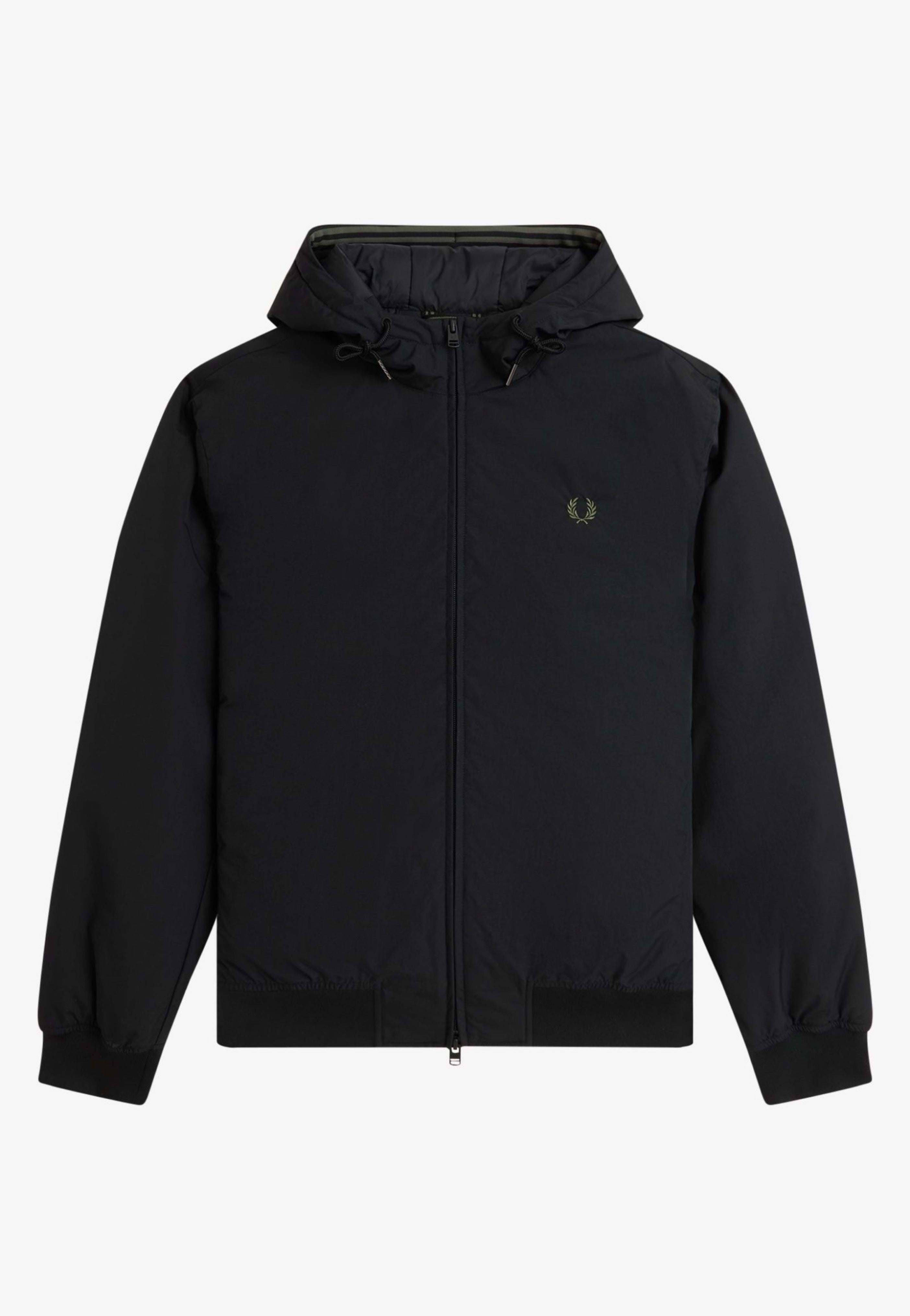 Fred Perry - The Hooded Brentham Black - Jacket Discount Footlocker Pictures