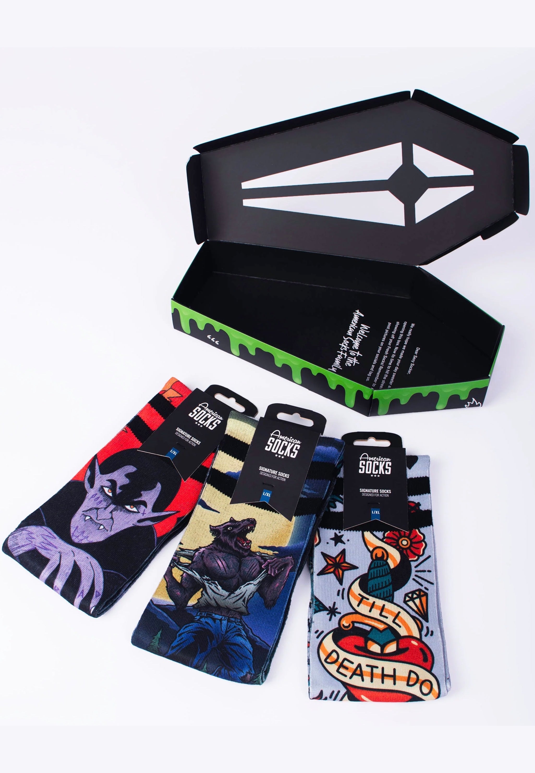 American Socks - Coffin Socks - Giftbox Cheap Sale Low Cost