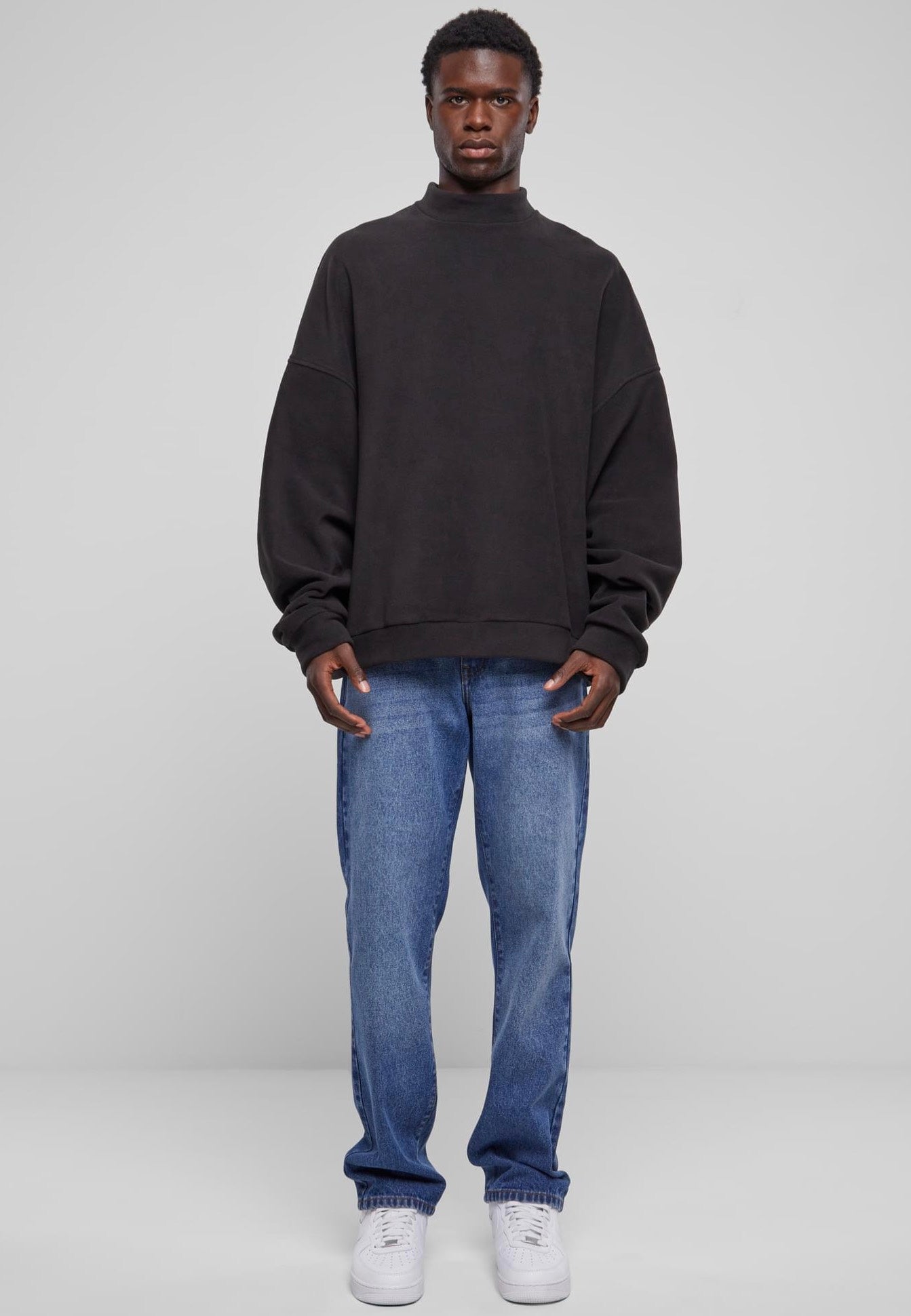 Urban Classics - Oversized Polar Fleece Black - Sweater Nicekicks