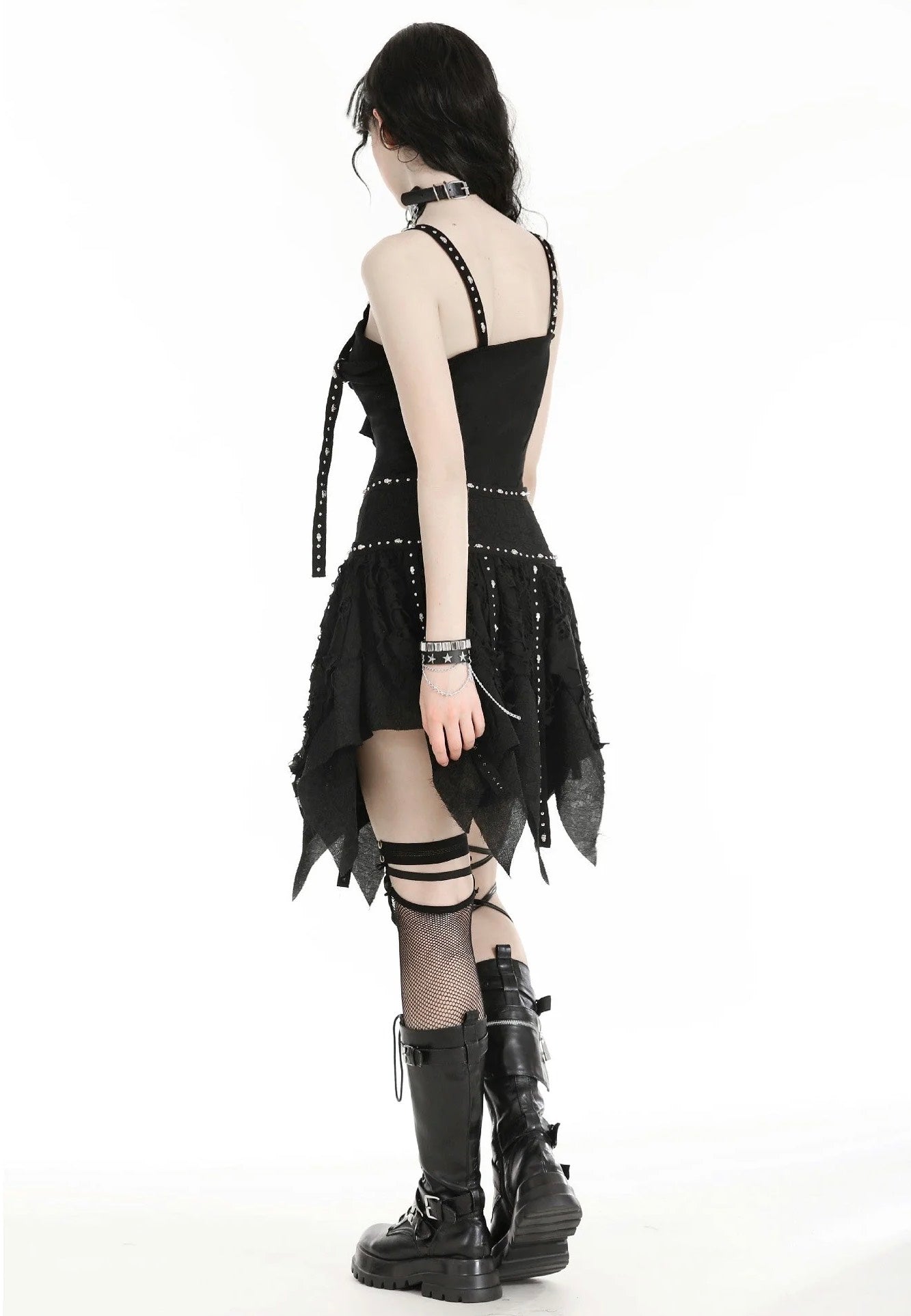 Dark In Love - Punk Irregular Tattered Skul Black - Skirt Footlocker Cheap Online