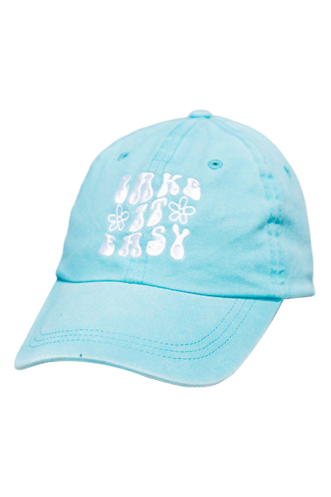 Lake It Easy Aqua Hat FINAL SALE Affordable Sale Online