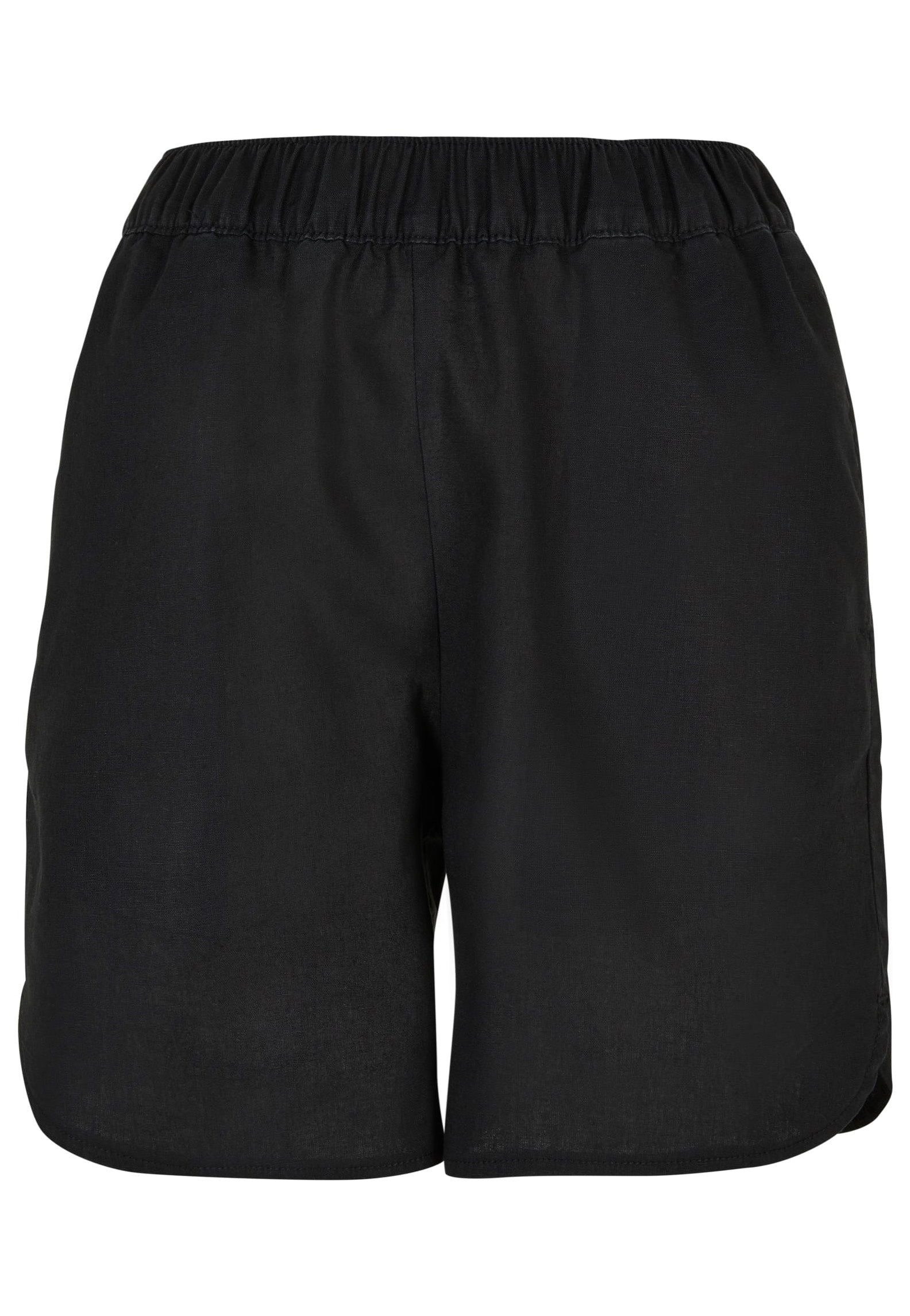 Urban Classics - Ladies Linen Mixed Black - Shorts Pices For Sale