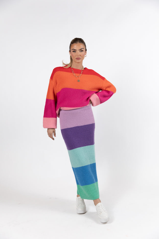 Coming Together Multi Color Striped Skirt FINAL SALE Buy Cheap Perfect