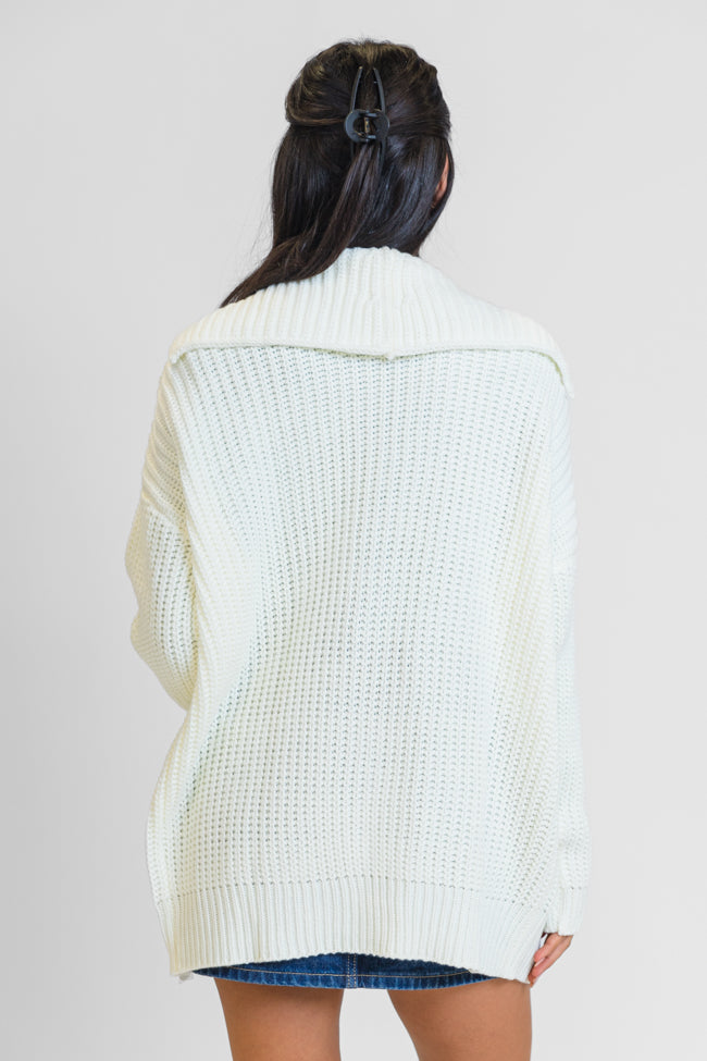 All In Theory Cream Oversized Cardigan FINAL SALE Sale New