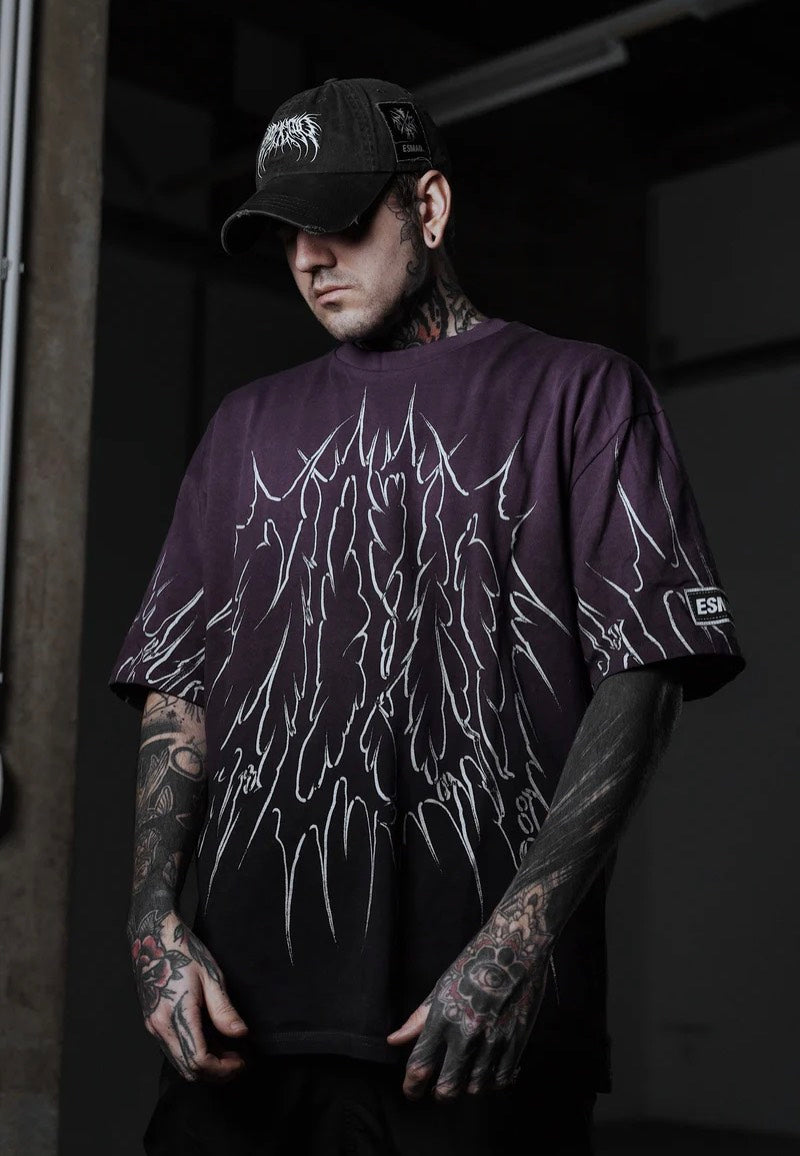 Stay Cold Apparel - Black Razor (Purple Bleached) - T-Shirt Discount Latest