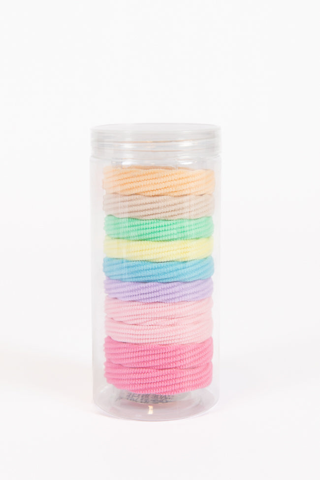 Rainbow Soft Hair Ties Set Free Shipping With Paypal