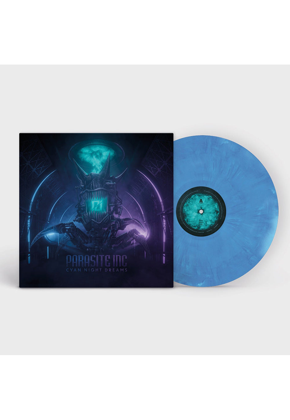 Parasite Inc. - Cyan Night Dreams Blue/White - Marbled Vinyl Clearance 100% Guaranteed