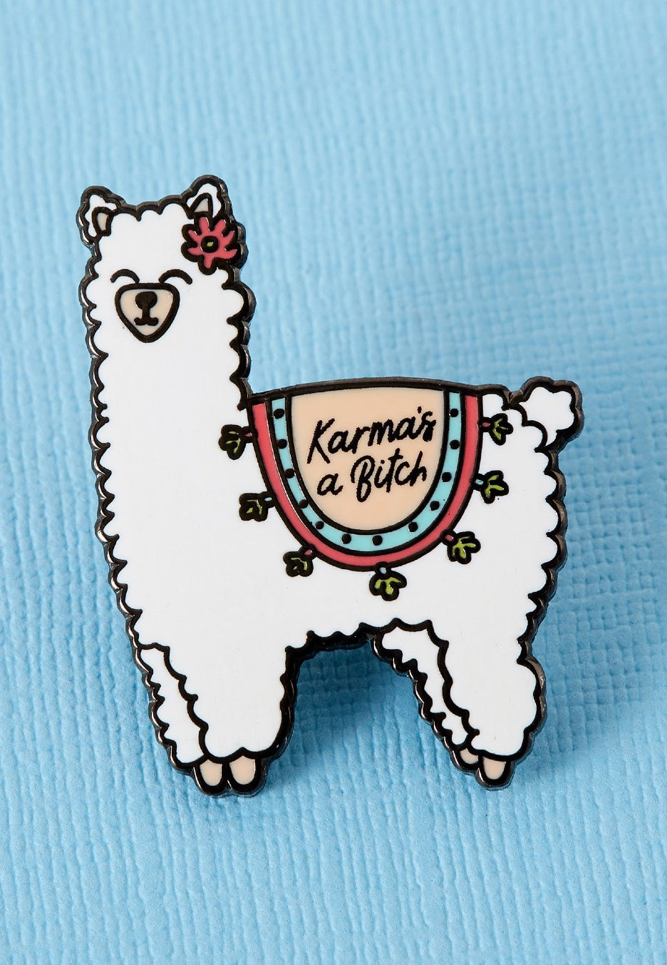 Punky Pins - Karma Llama White - Pin Sale Real