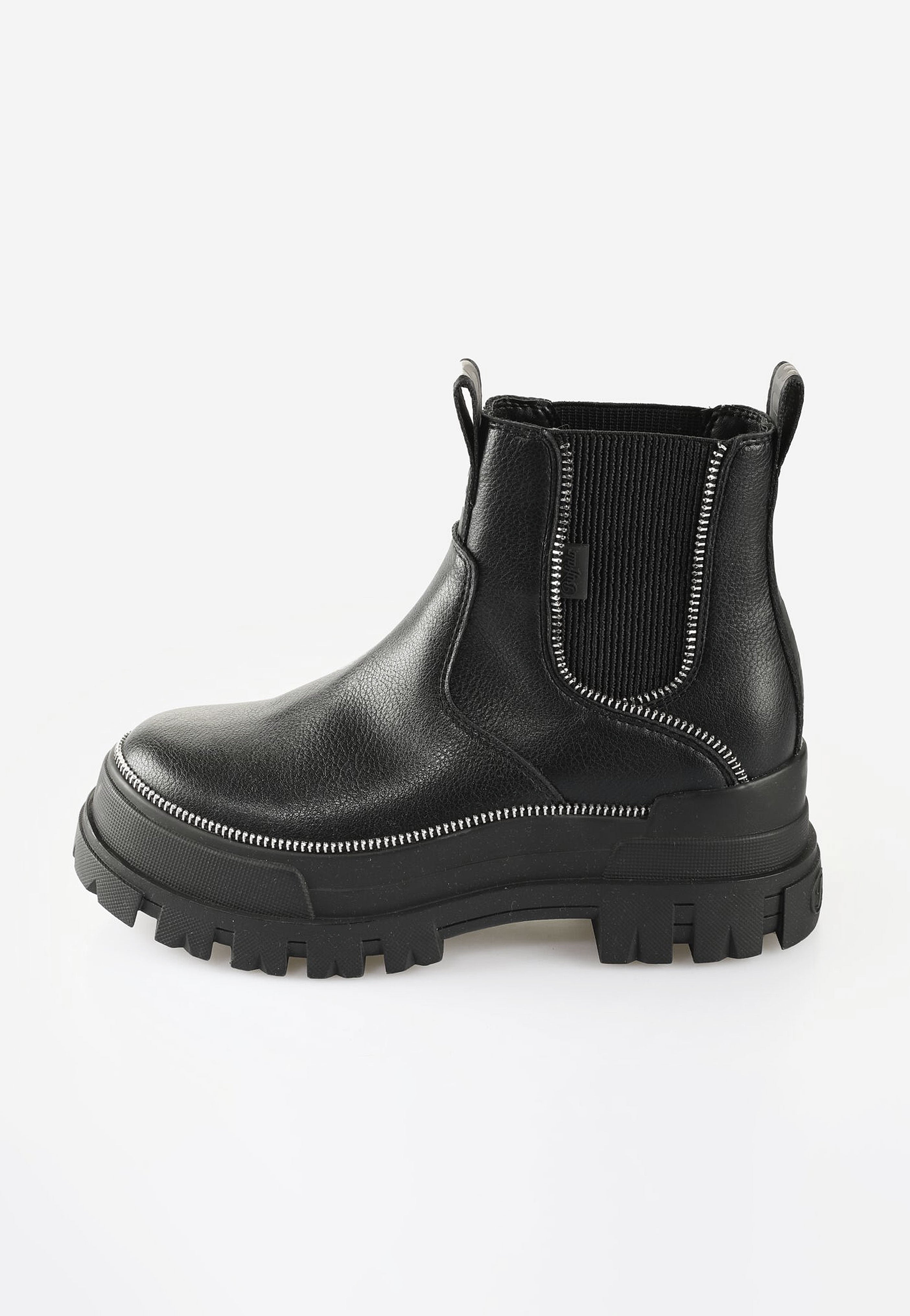 Buffalo - Aspha Chelsea Zip Black - Girl Shoes With Paypal Sale Online