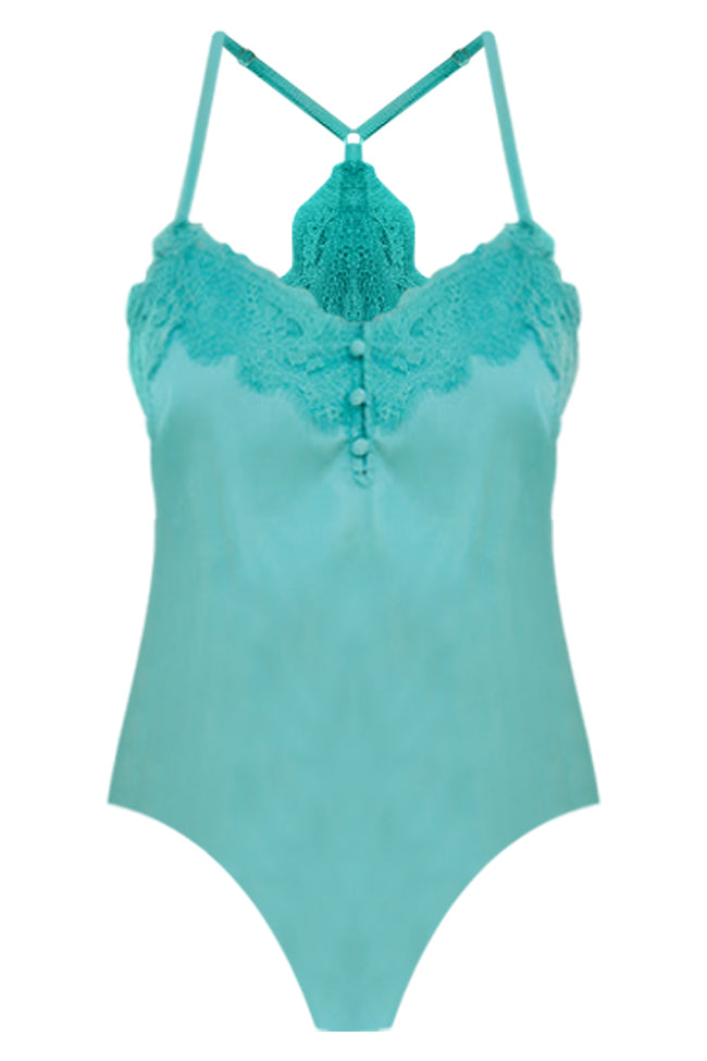 Captivating Style Evergreen Lace Cami Bodysuit FINAL SALE Online Cheap Online