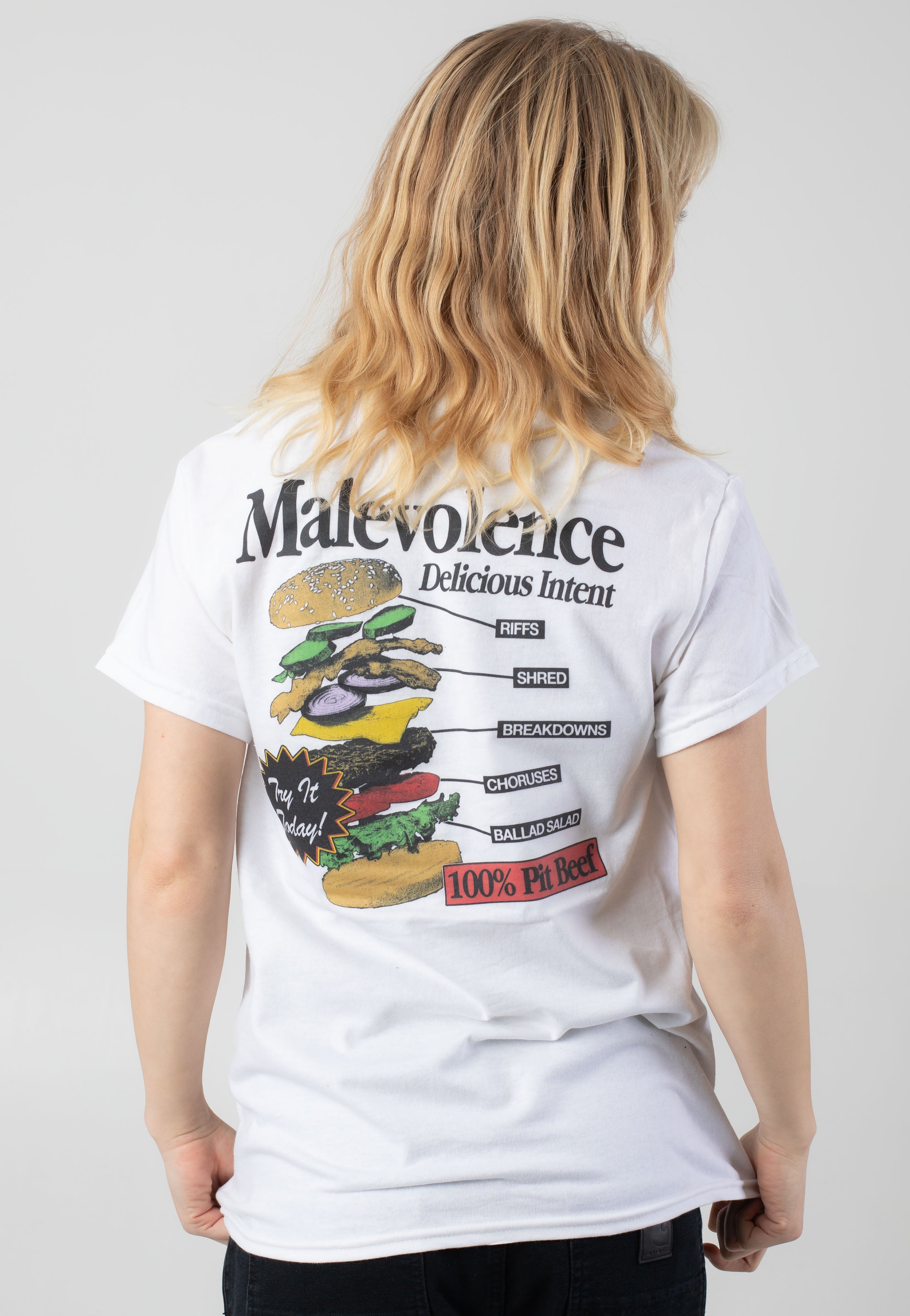 Malevolence - Pit Beef White - T-Shirt Clearance Footaction