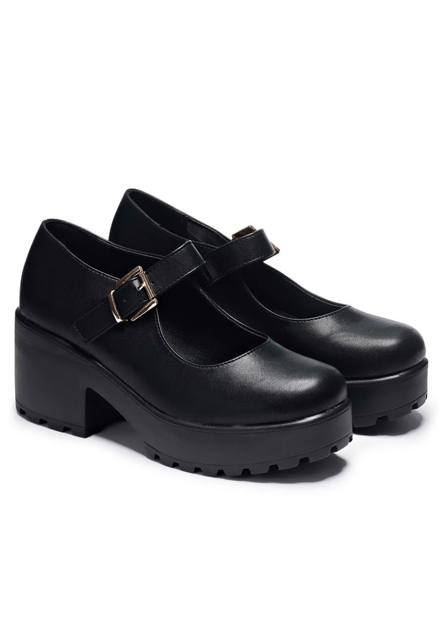 Koi Footwear - Tira Mary Jane Shoes 'Faux Leather Edition' Black - Girl Shoes