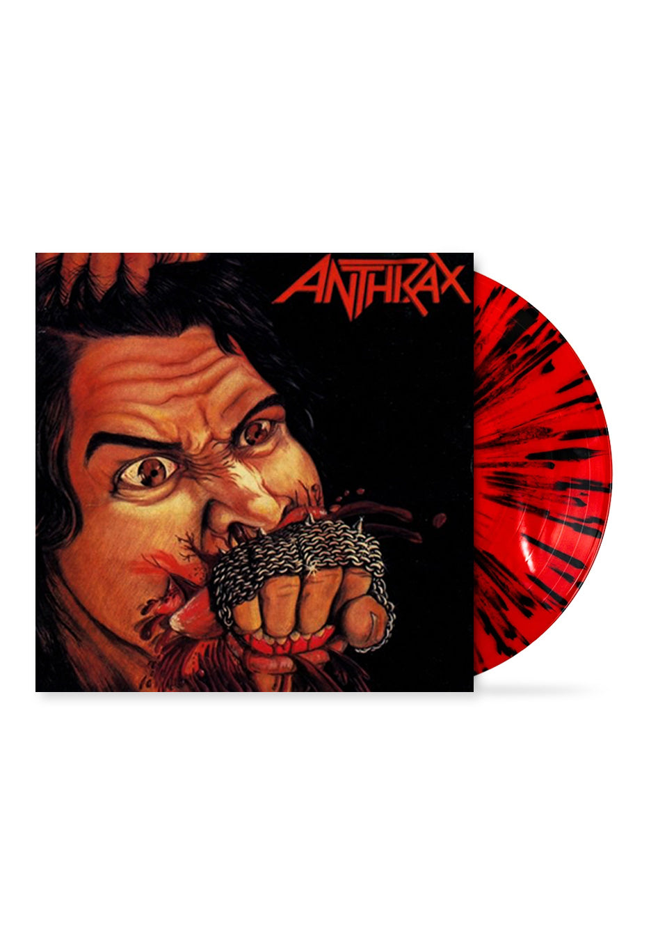 Anthrax - Fistful Of Metal Red w/ Black - Splattered Vinyl From China For Sale